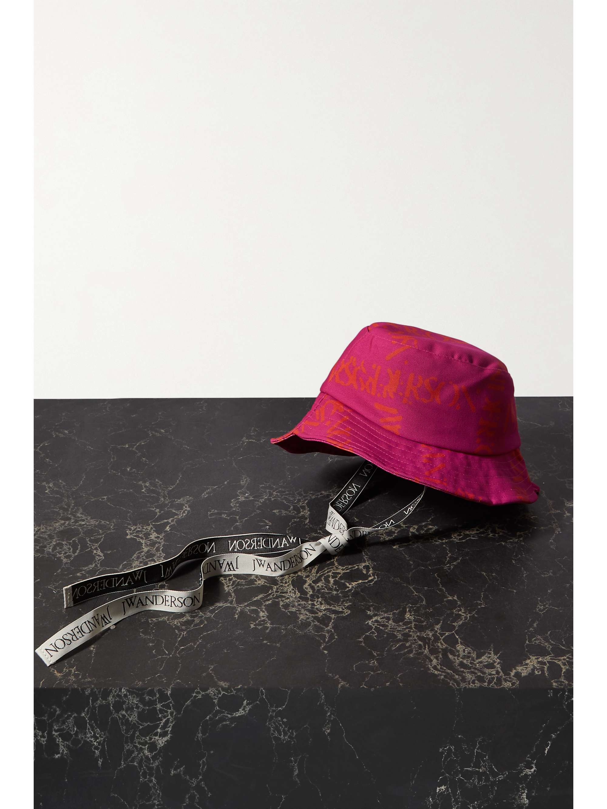 printed recycled canvas bucket hat 