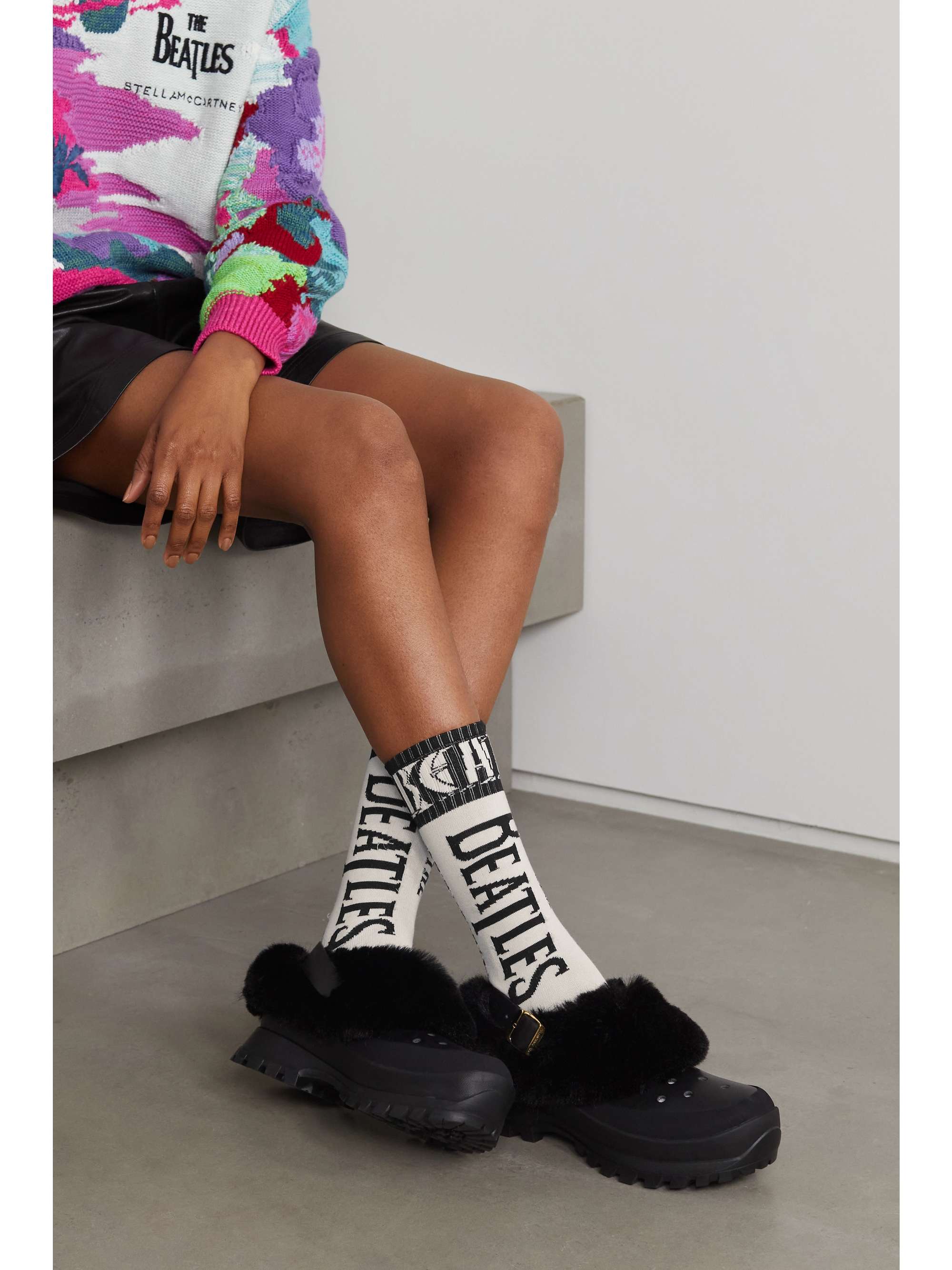 STELLA MCCARTNEY + The Beatles Get Back intarsia cotton socks