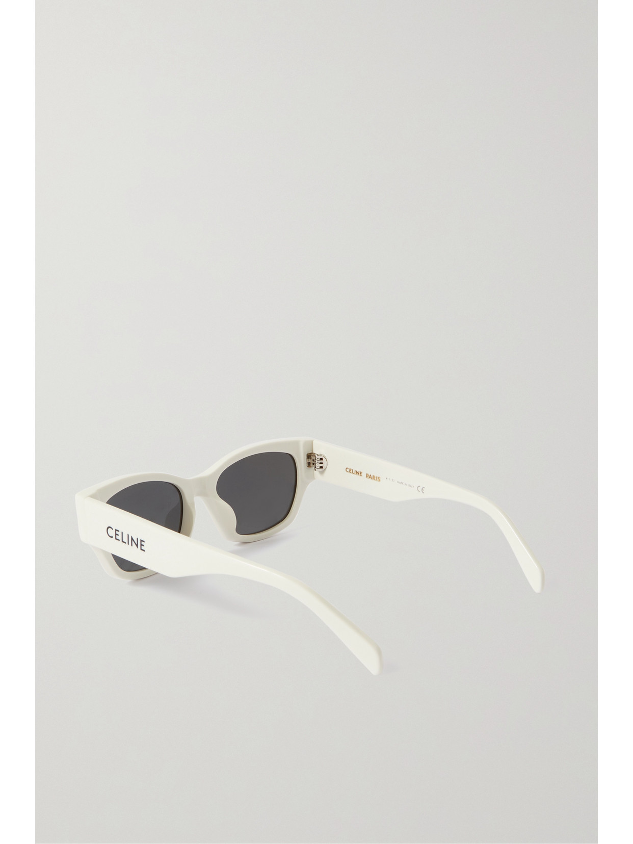 Celine Square-frame Acetate Sunglasses In Ivory