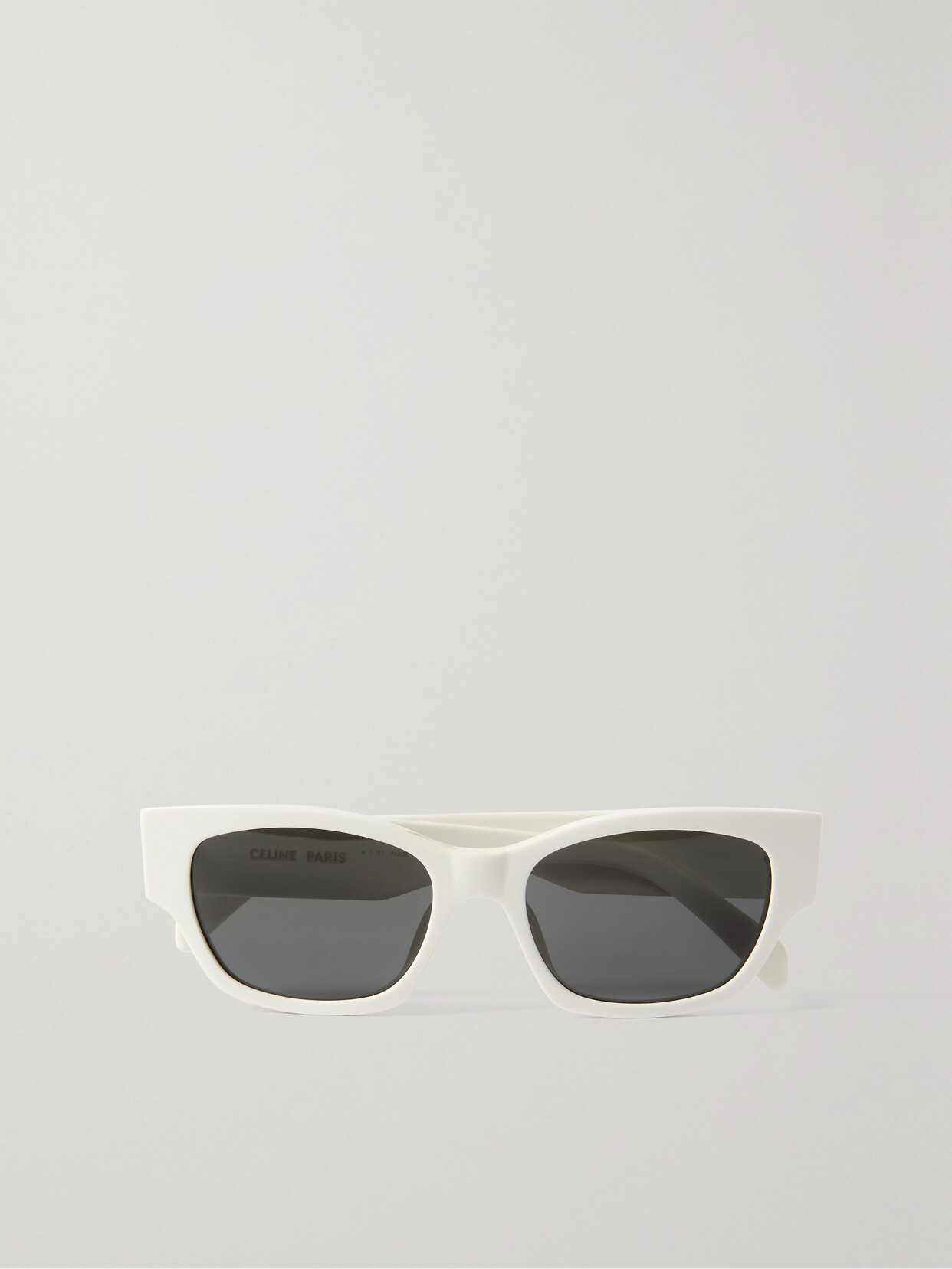 Celine Square-frame Acetate Sunglasses In Ivory