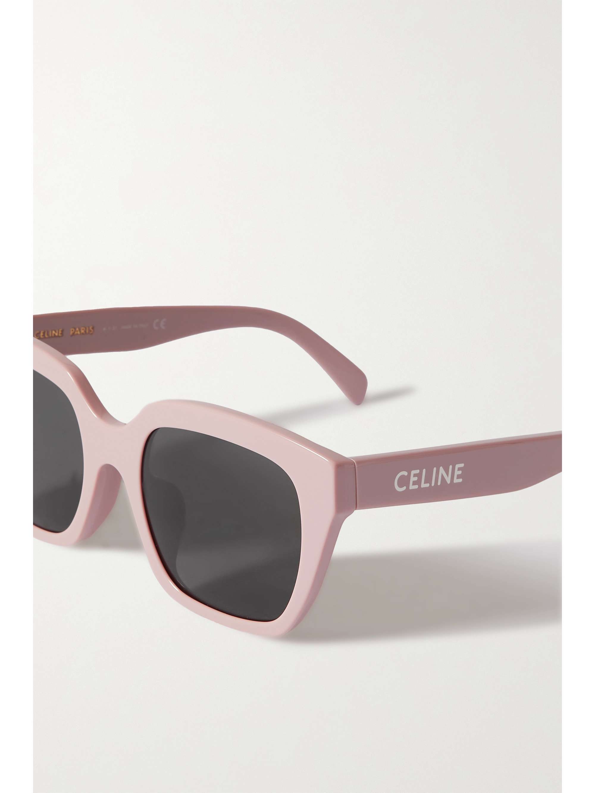 CELINE EYEWEAR Oversized square-frame acetate sunglasses
