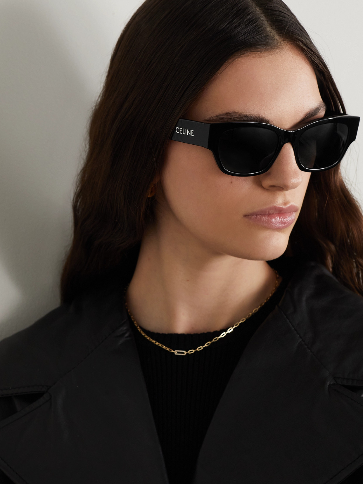 Shop Celine Square-frame Acetate Sunglasses In Black