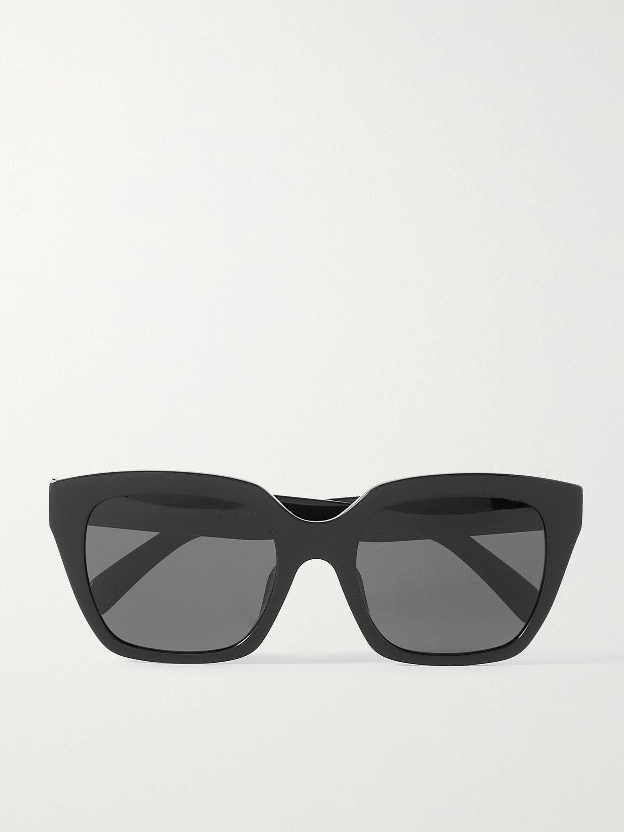 Oversized square-frame acetate sunglasses