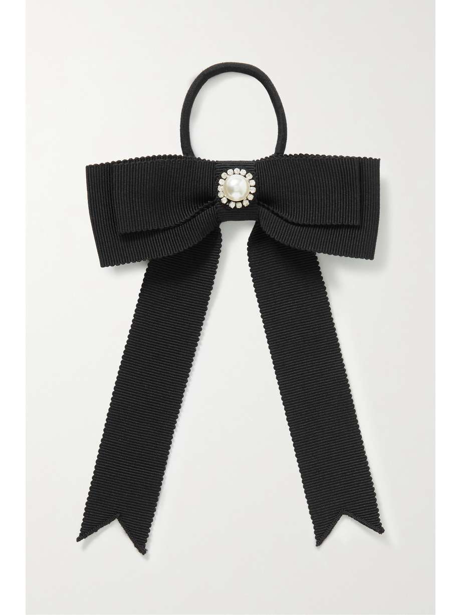 Erdem Embellished Grosgrain Hair Tie Net-A-Porter