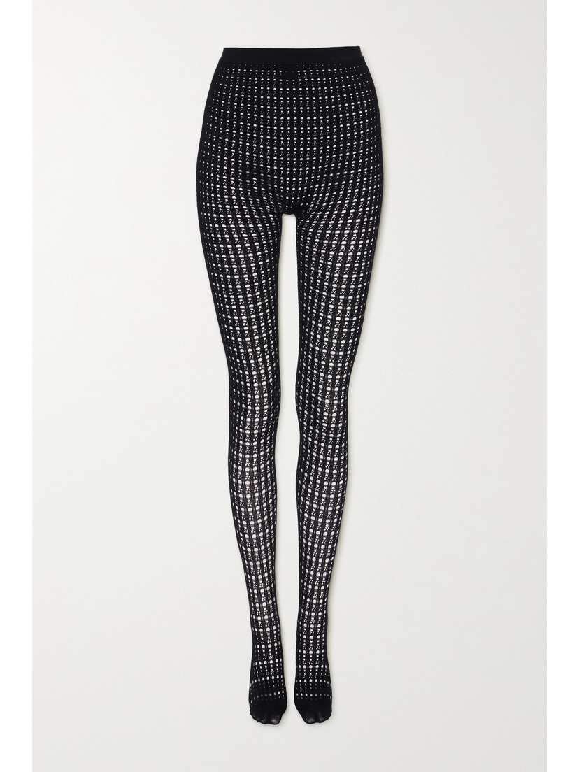 Alaïa Vienne Open-knit Tights