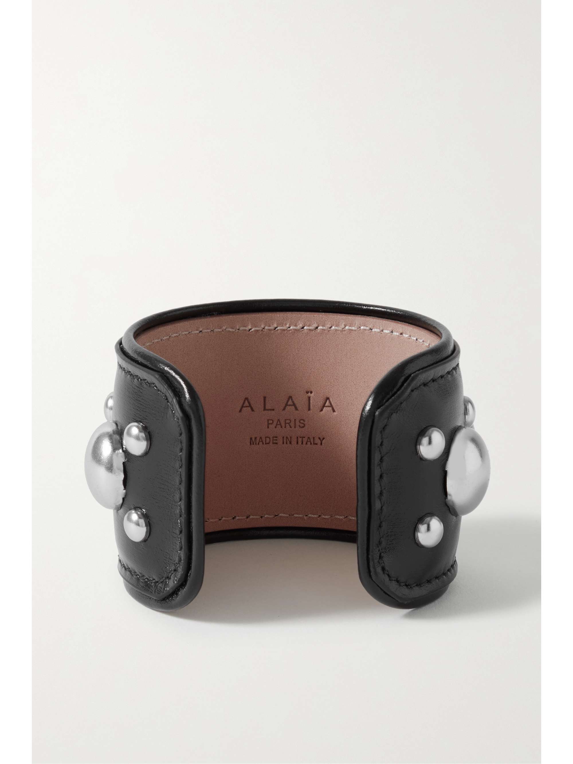 ALAÏA Studded leather cuff