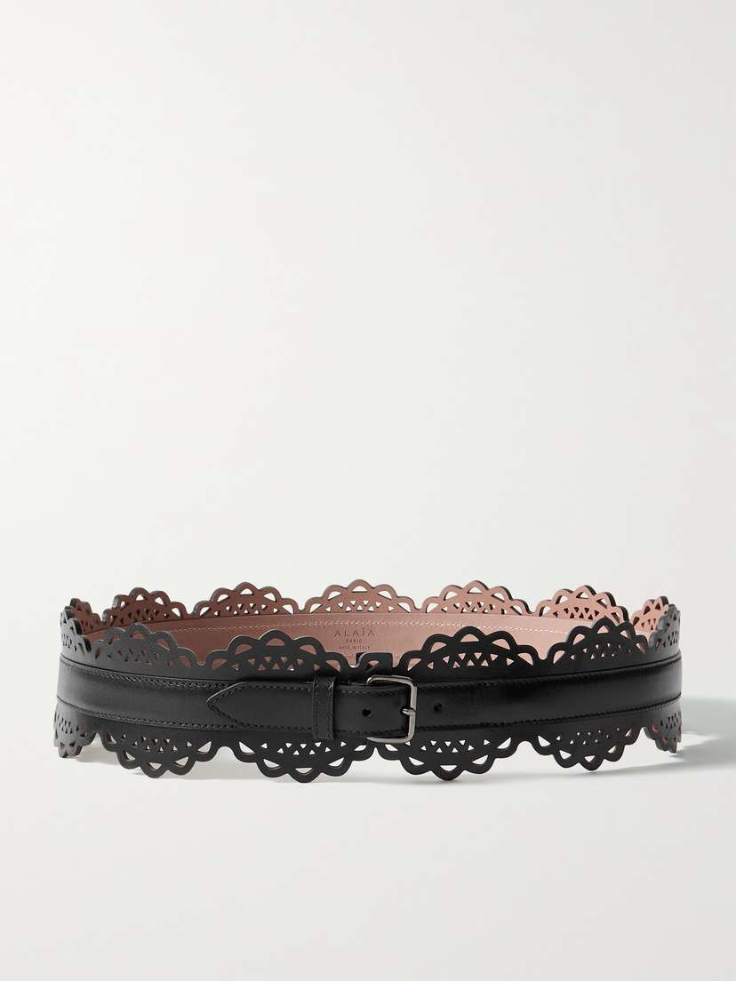 Alaïa Laser-cut Leather Belt