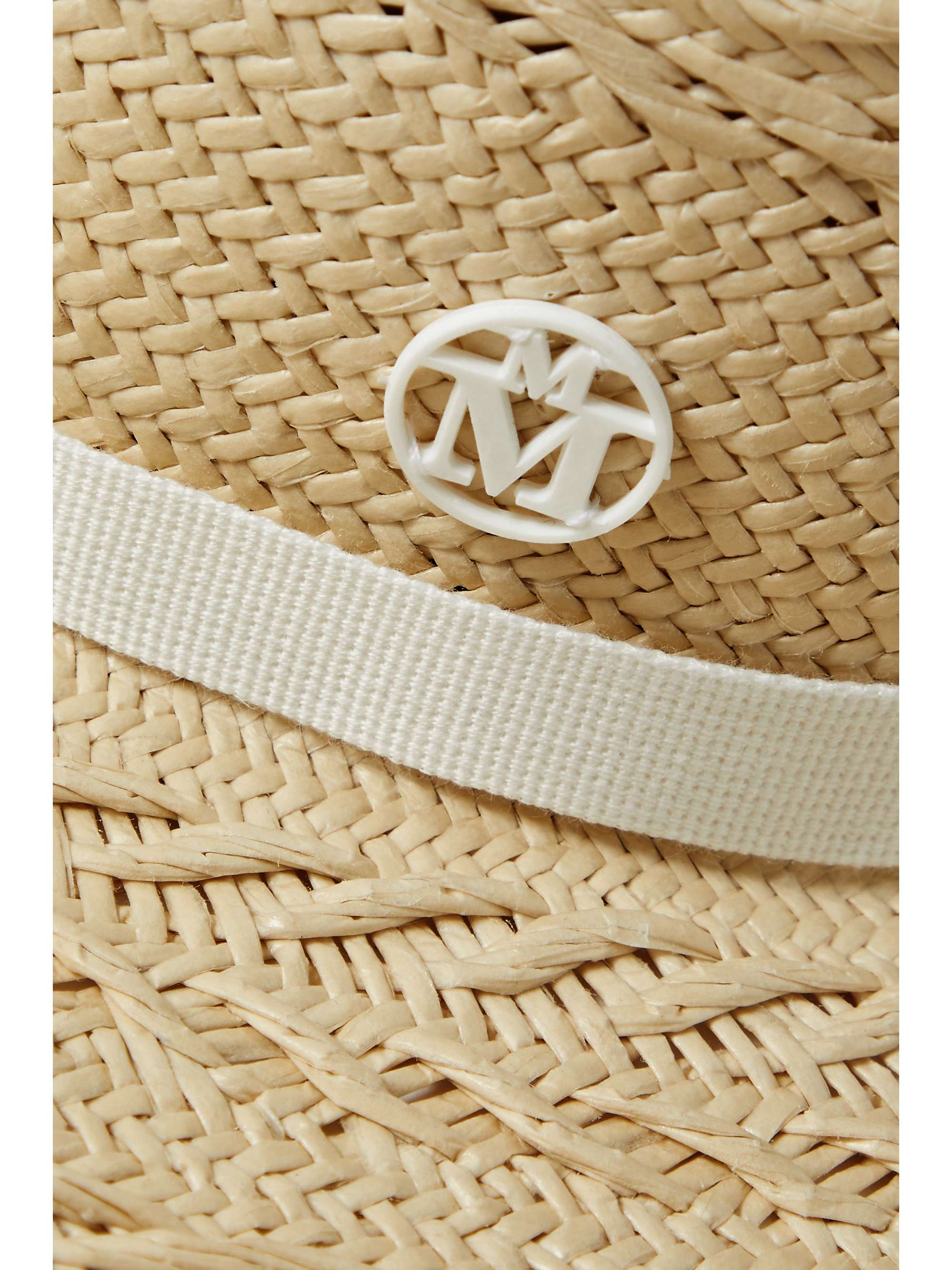 MAISON MICHEL Claudine embellished fringed straw hat