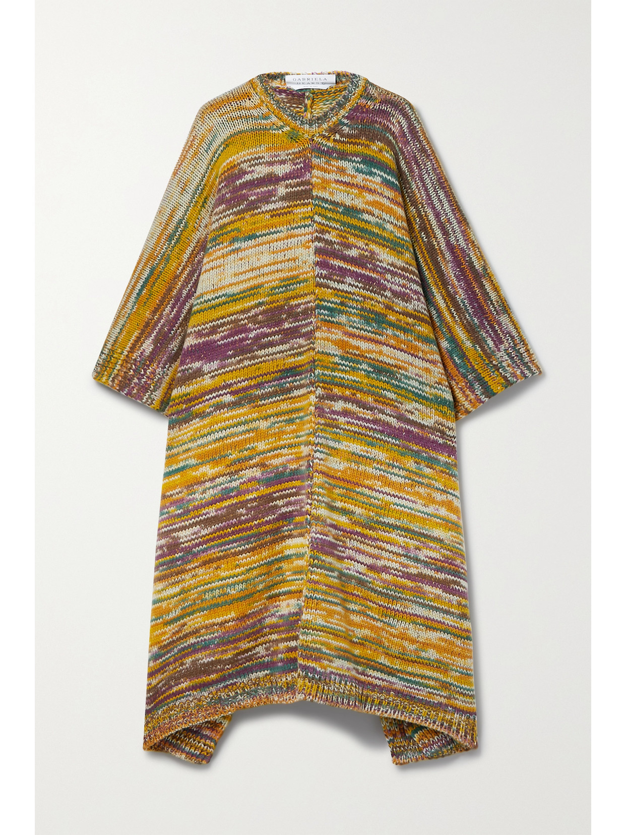 Gabriela Hearst Lopez Striped Recycled Cashmere Poncho