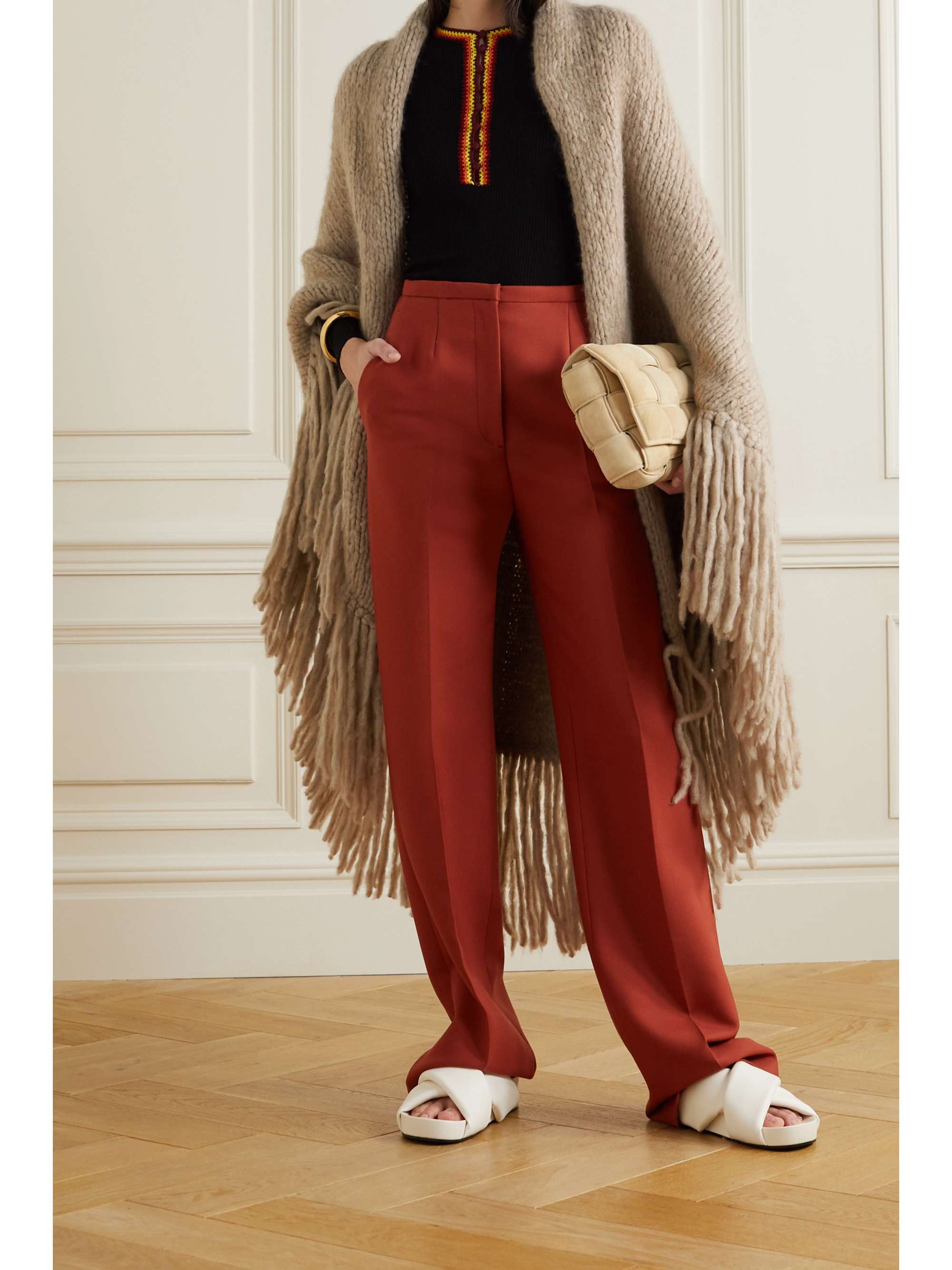 GABRIELA HEARST Lauren fringed cashmere wrap