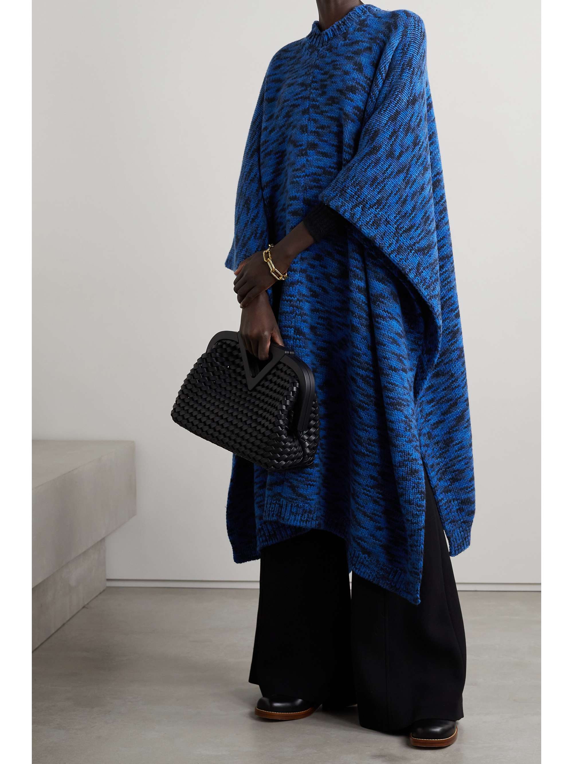 GABRIELA HEARST Lopez striped recycled cashmere poncho