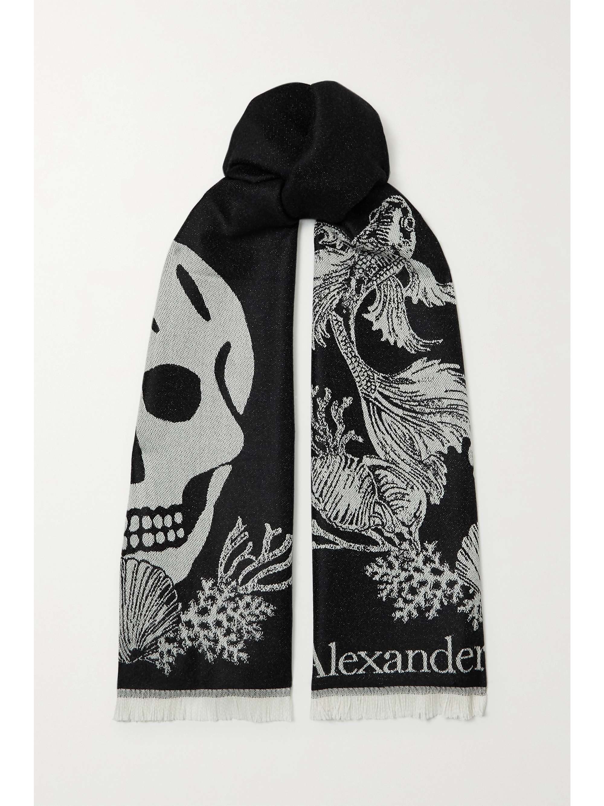alexander mcqueen scarf wool