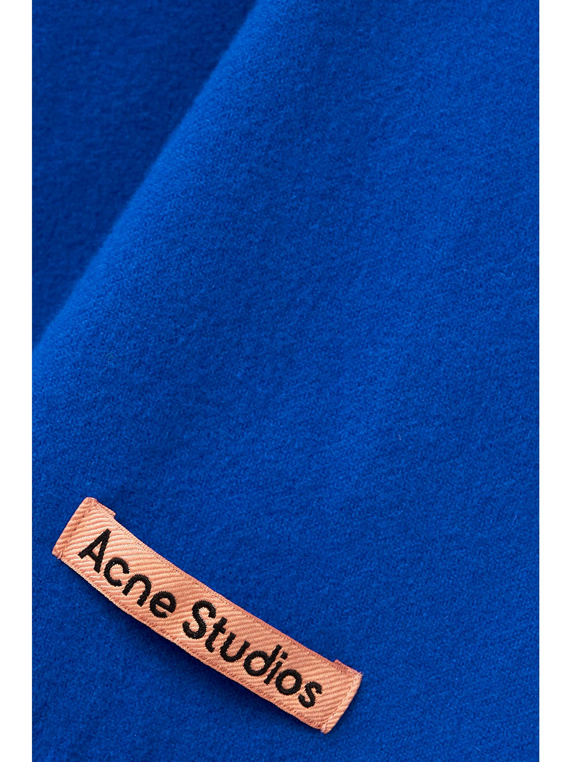 ACNE STUDIOS Canada skinny fringed wool scarf