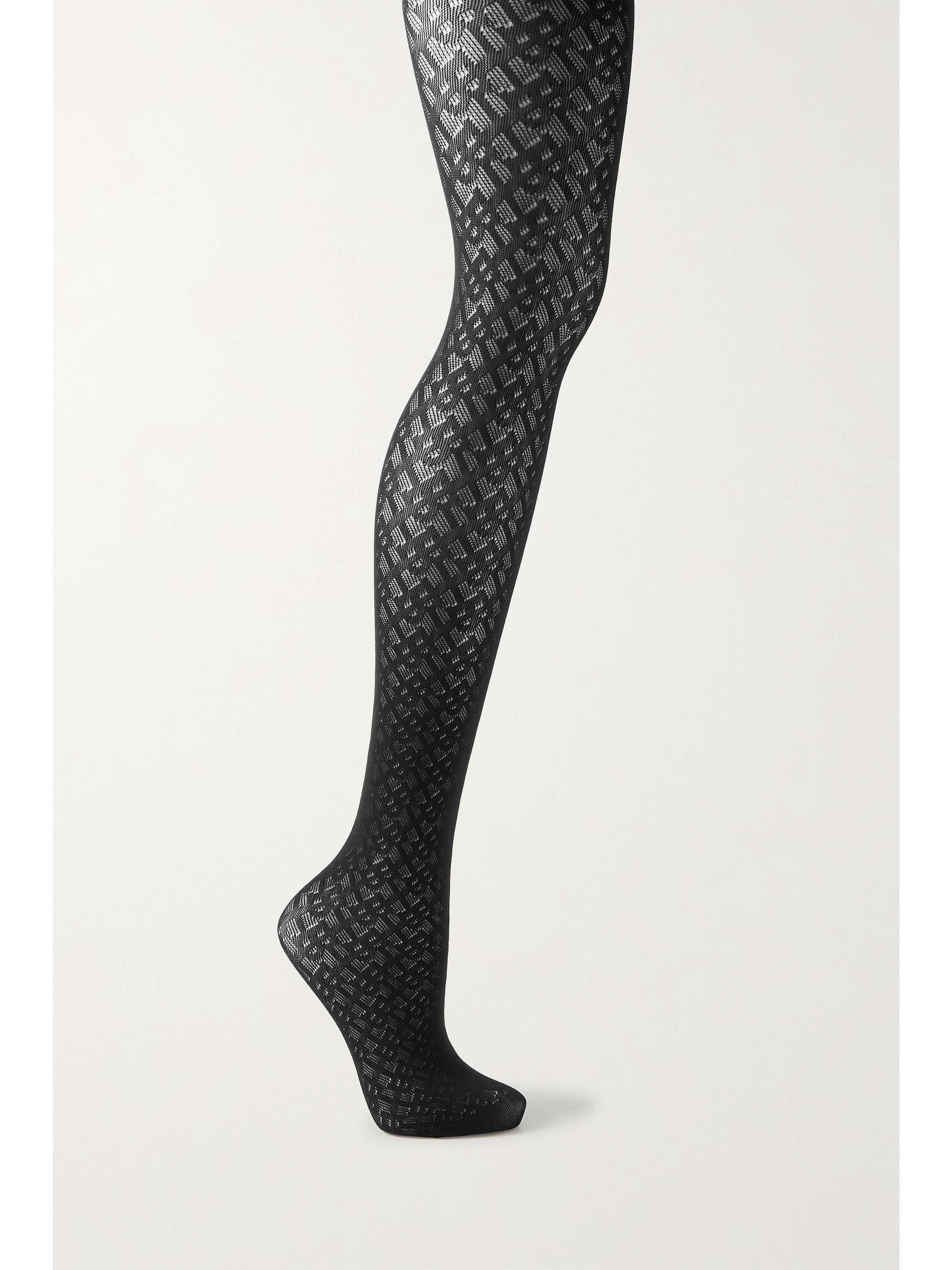 BURBERRY Jacquard stretch-knit tights