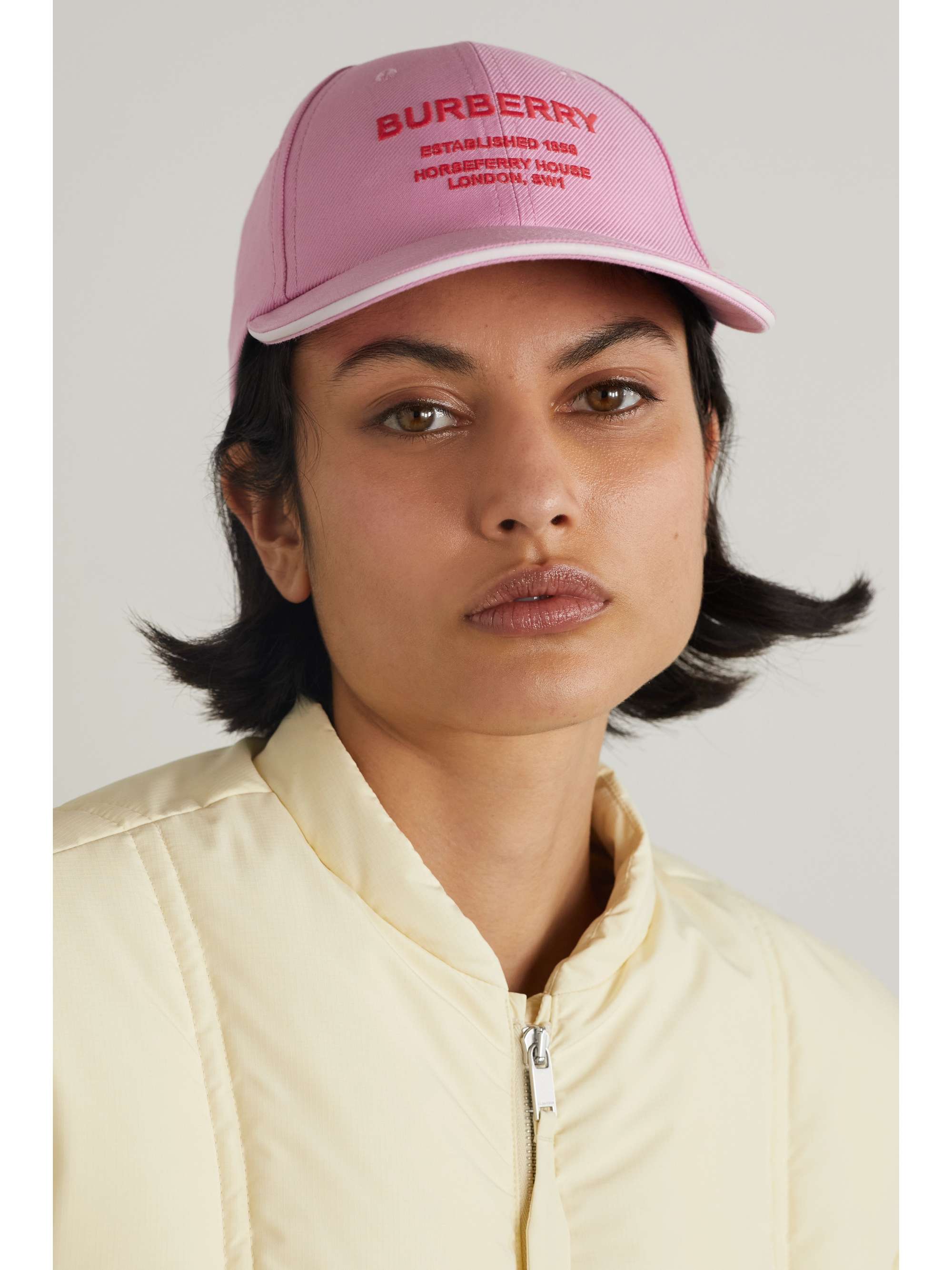 BURBERRY Embroidered cotton-twill baseball cap