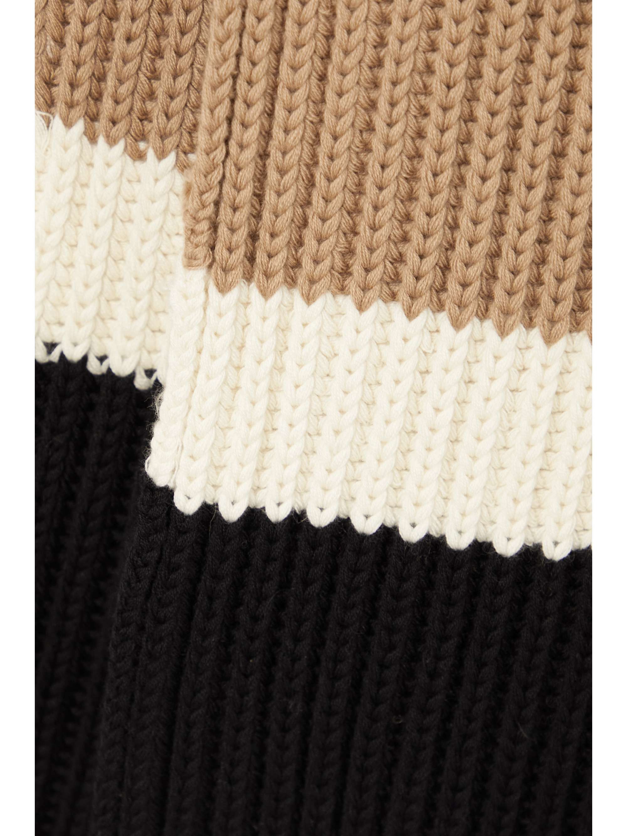 BURBERRY Striped cashmere-blend tunic