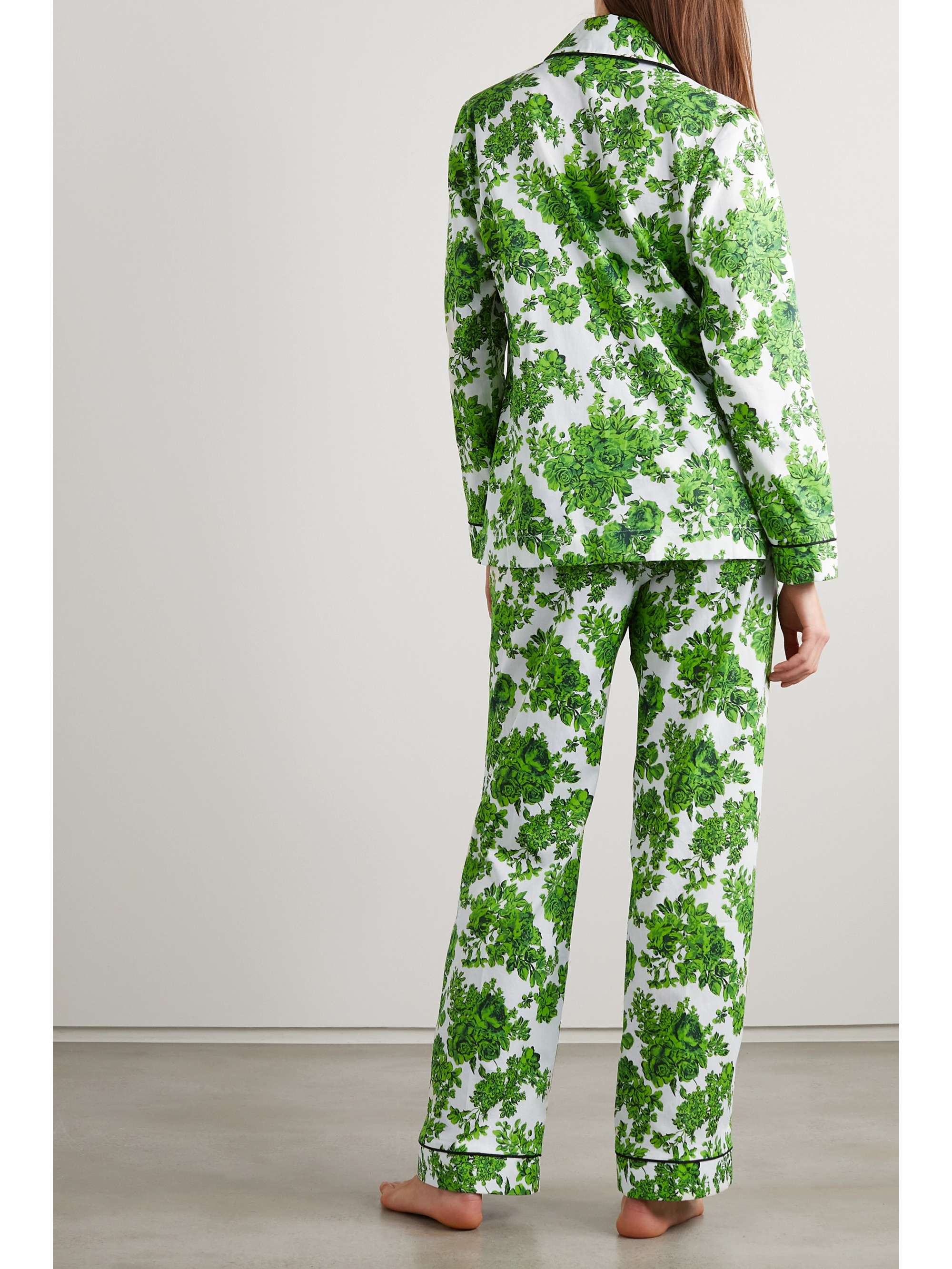 EMILIA WICKSTEAD Blanca floral-print cotton-voile pajama set