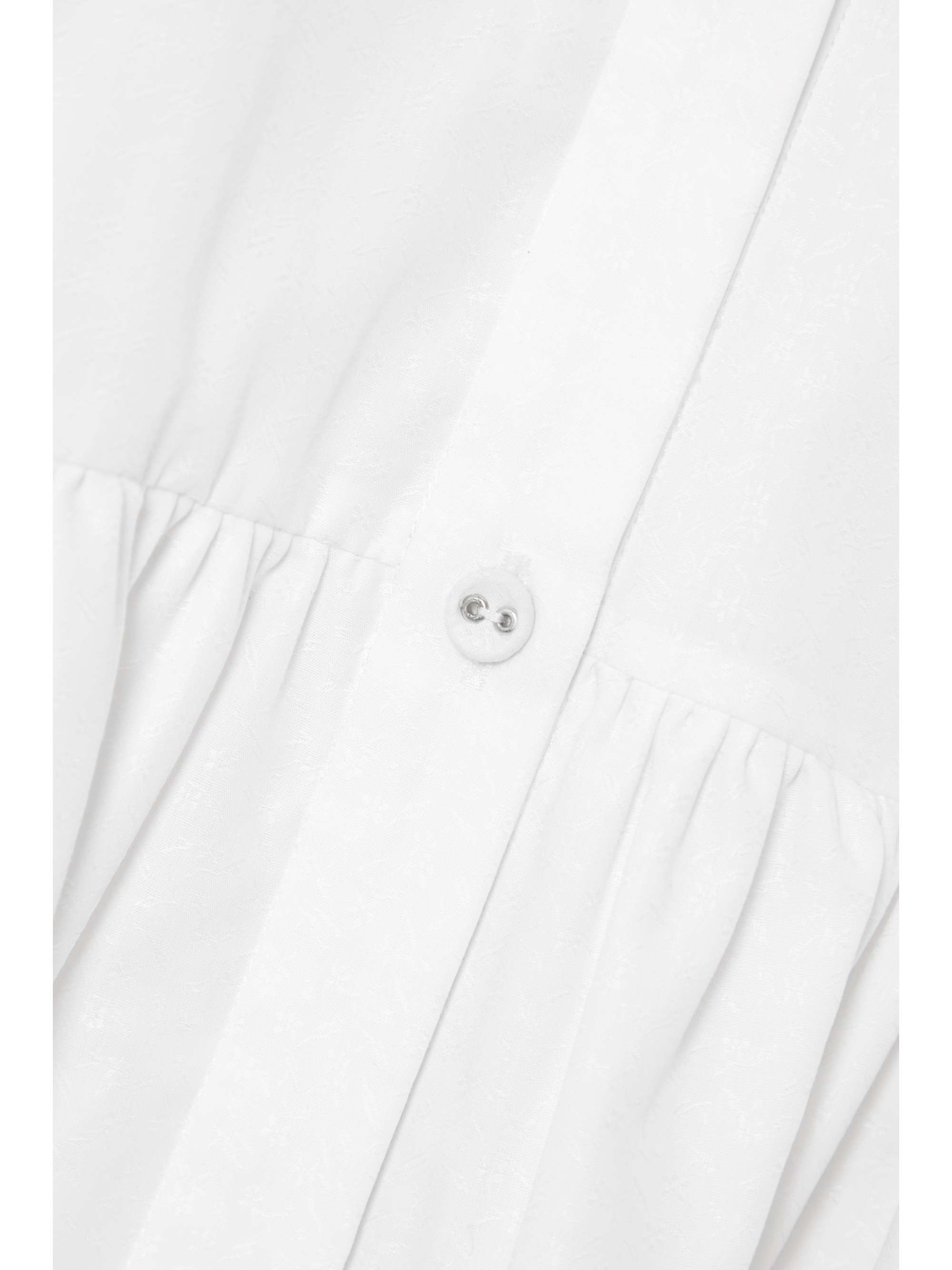 ERDEM The Audley pleated cotton-jacquard shirt dress