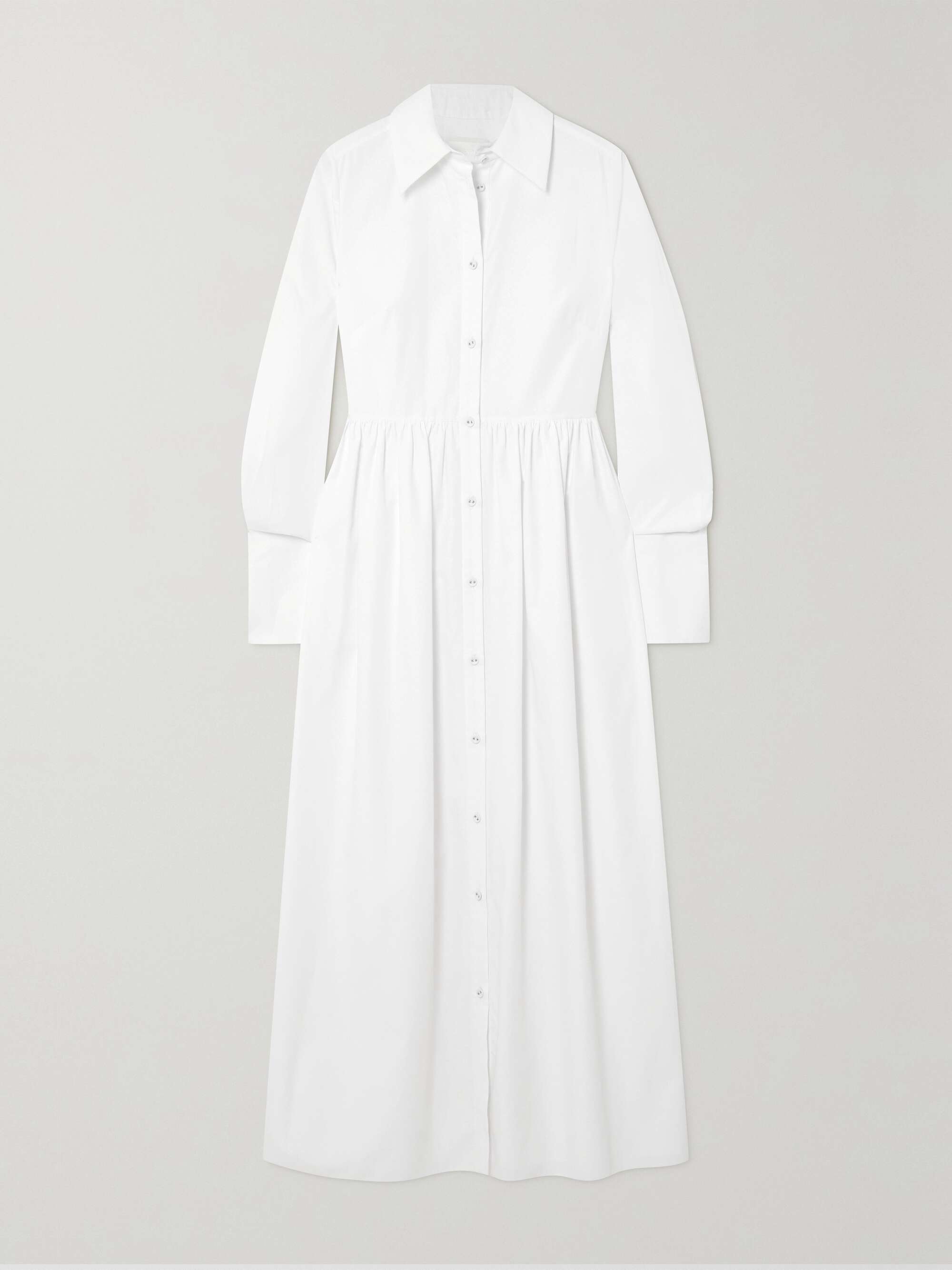 ERDEM The Audley pleated cotton-jacquard shirt dress | NET-A-PORTER