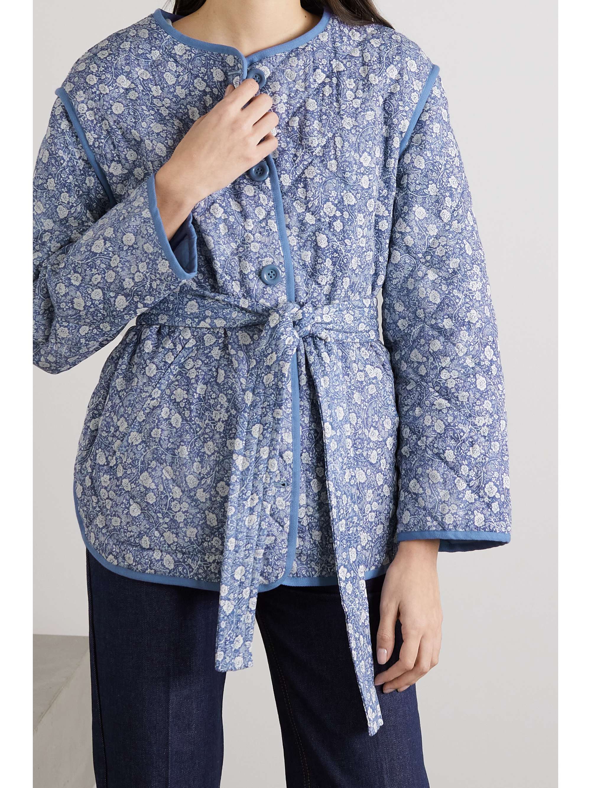 quilted floral jacket