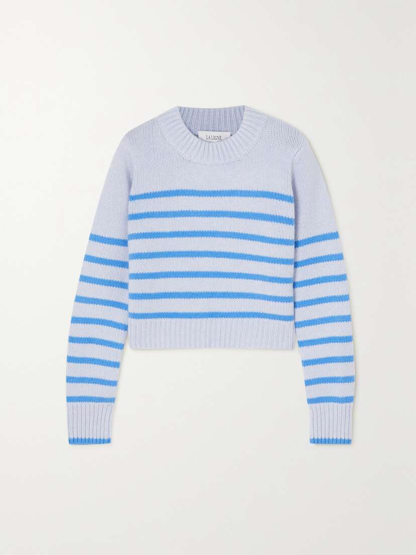 La Ligne Mini Marin Striped Wool And Cashmere-blend Sweater - x large