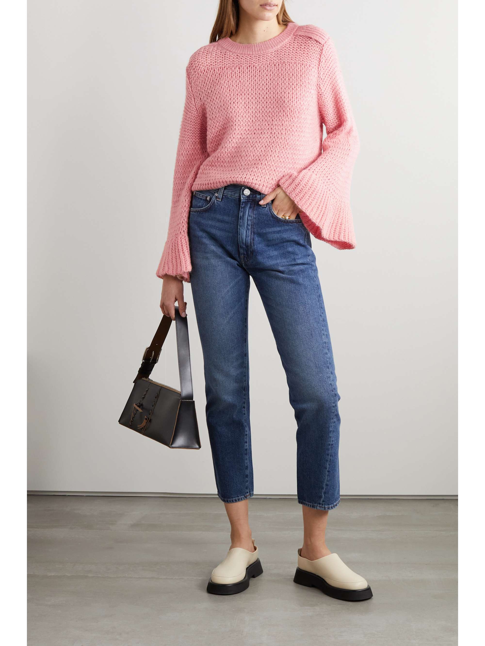 SEE BY CHLOÉ Open-knit alpaca-blend sweater | NET-A-PORTER