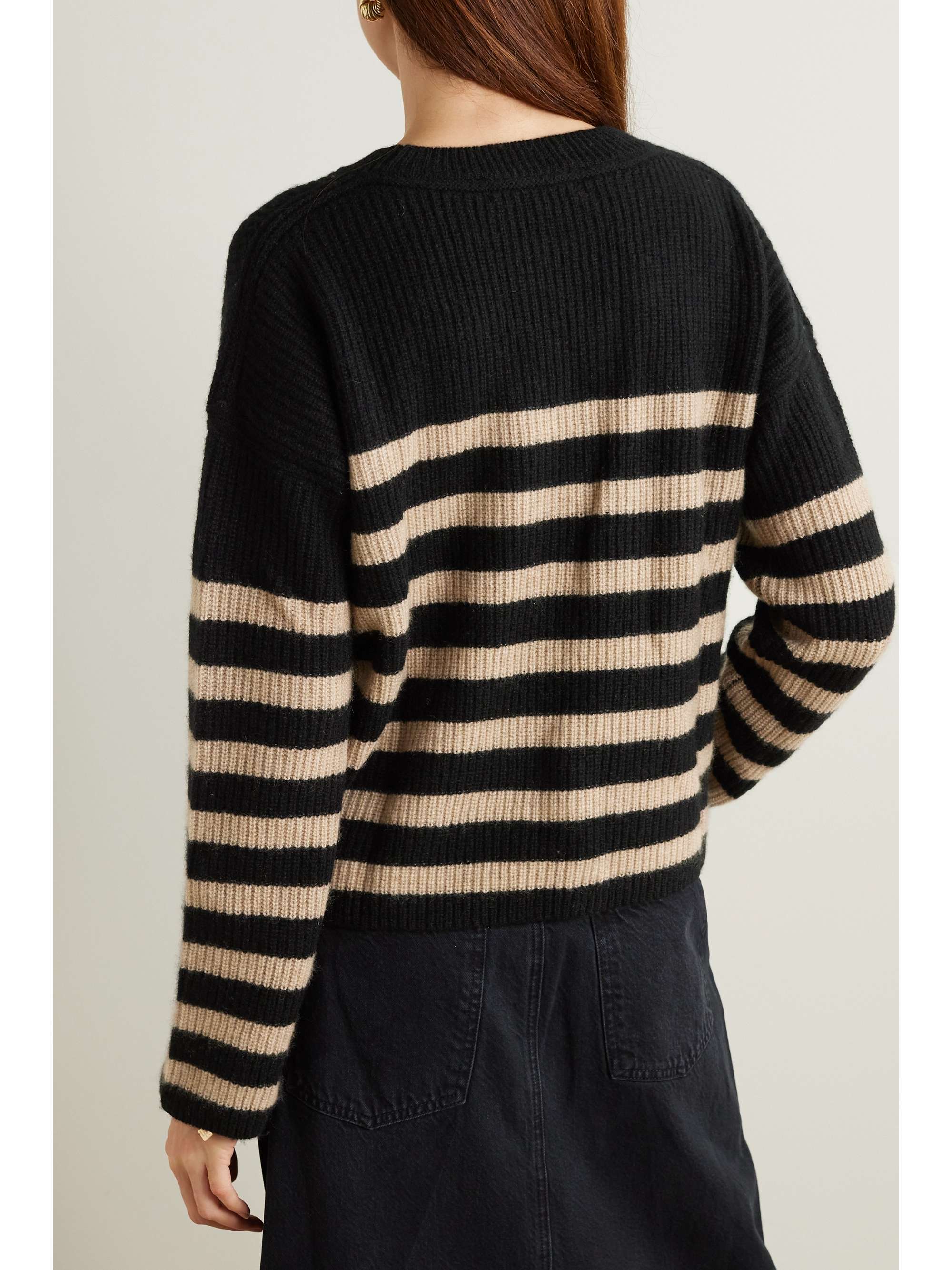 LA LIGNE Mini Toujours striped cashmere sweater