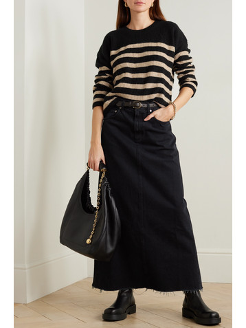 La Ligne Mini Toujours striped cashmere sweater