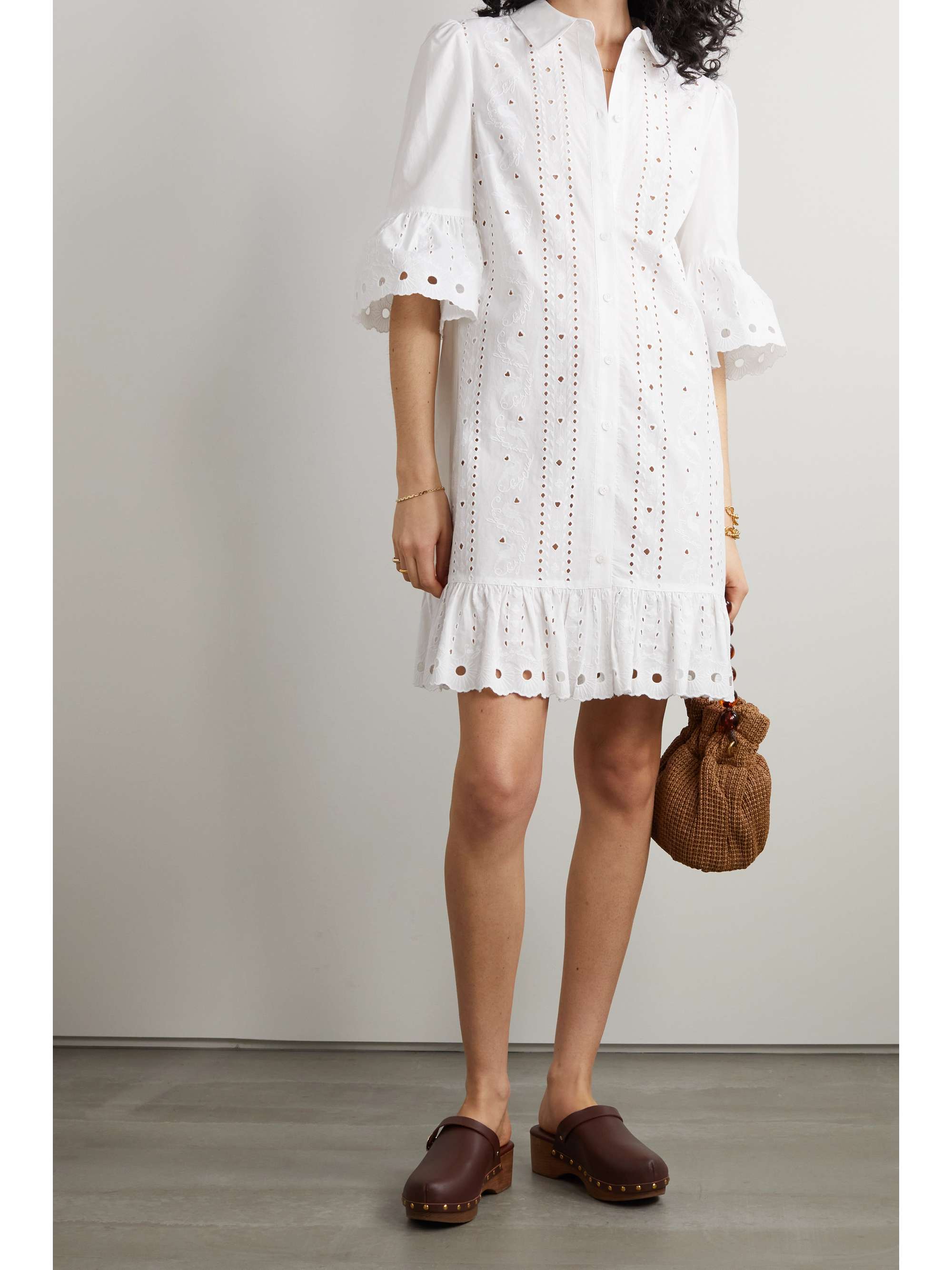 see by chloe broderie anglaise shirt dress item