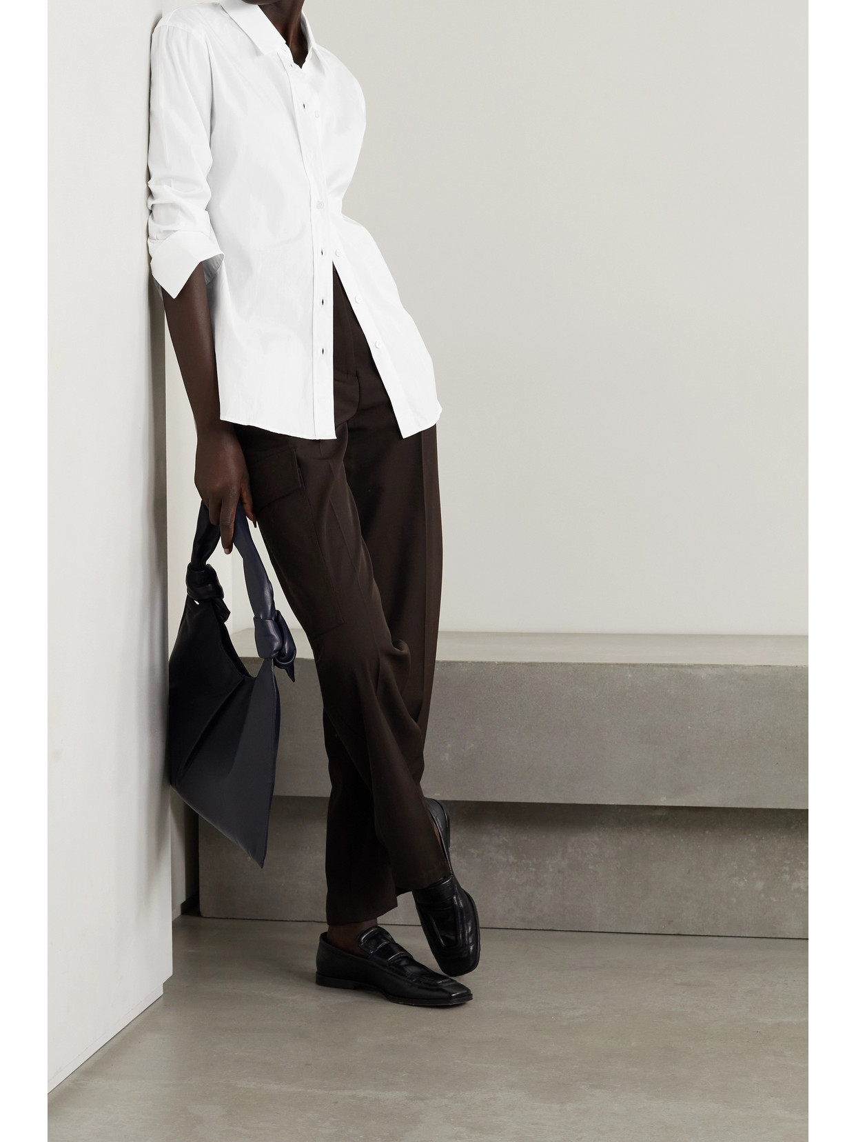 Joseph Joe Cotton Poplin Shirt In White