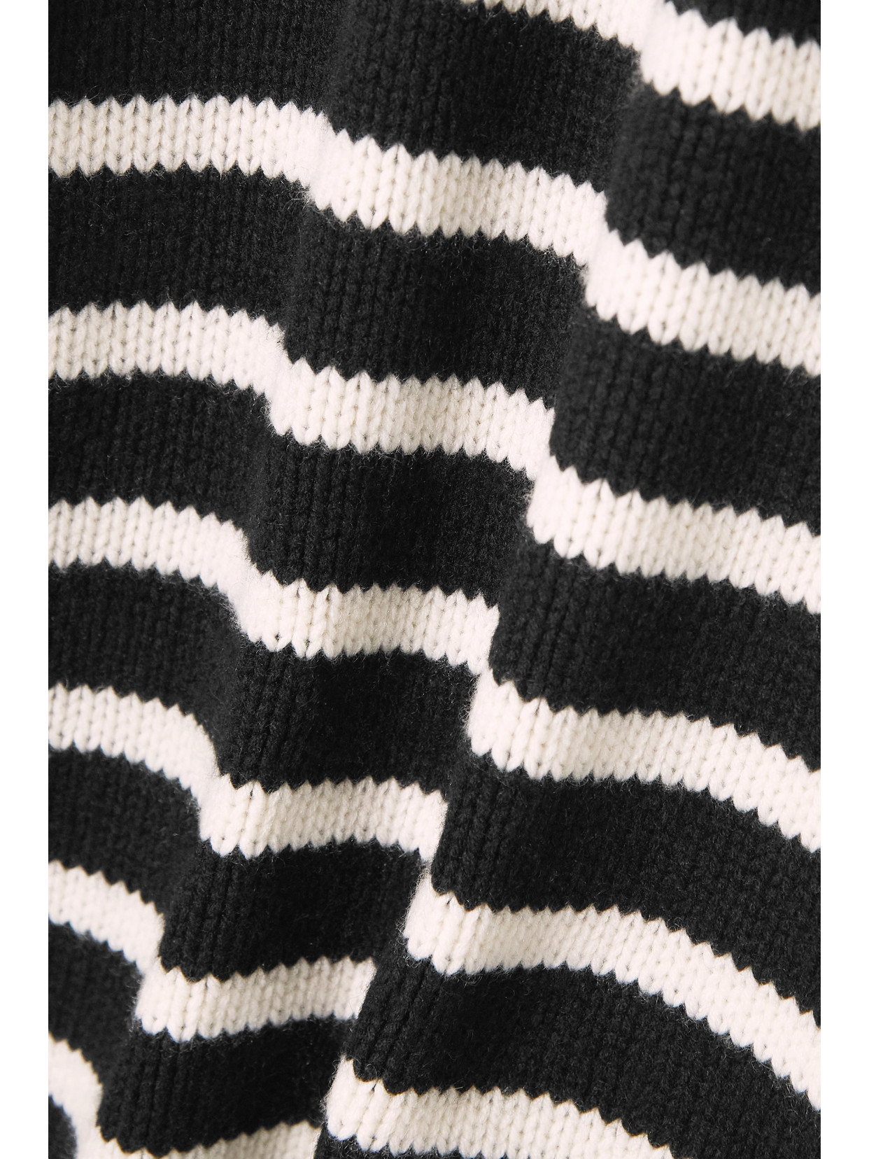 La Ligne Marin Striped Wool And Cashmere-blend Sweater In Black
