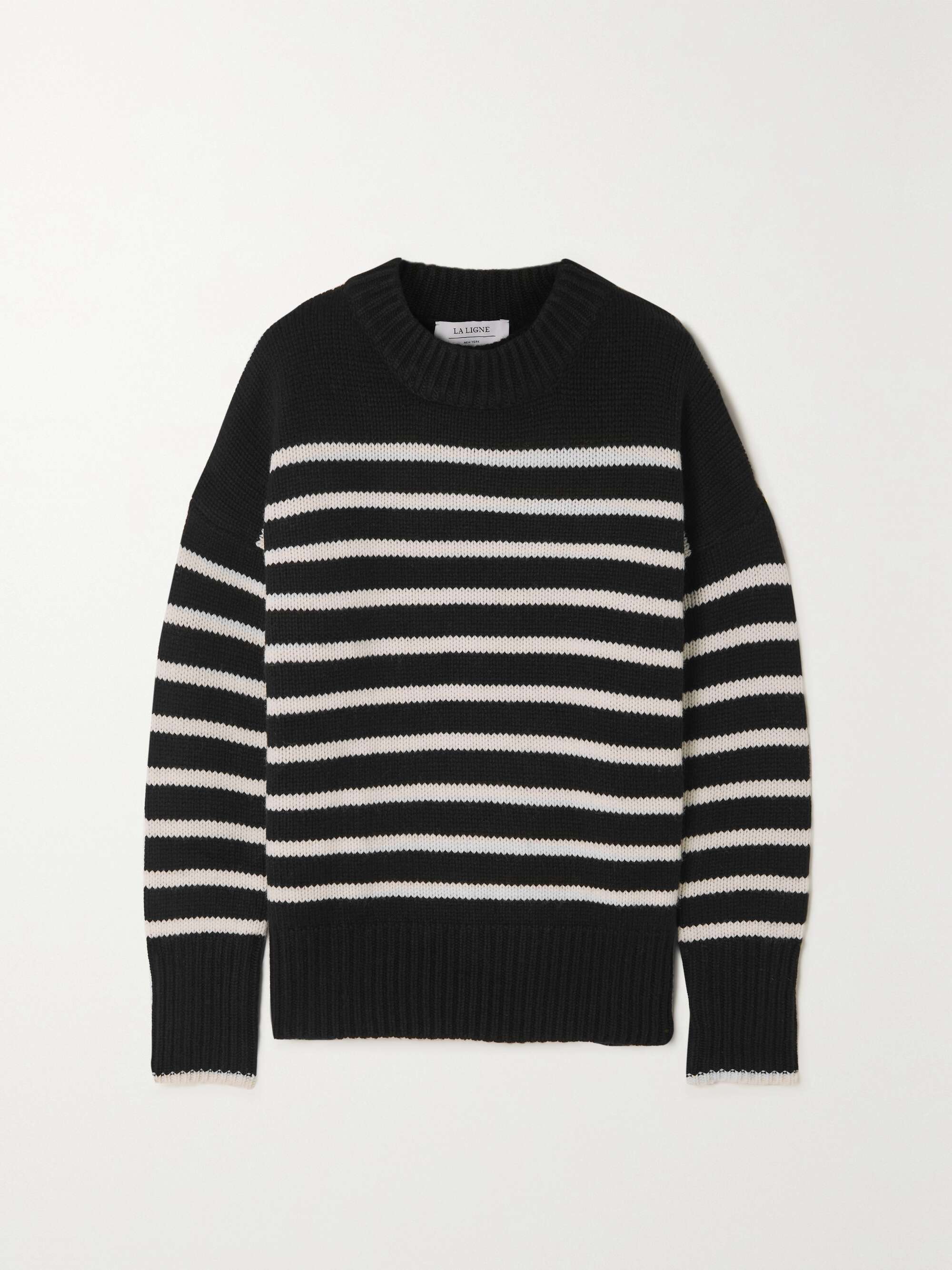 LA LIGNE Marin striped wool and cashmere-blend sweater | NET-A-PORTER