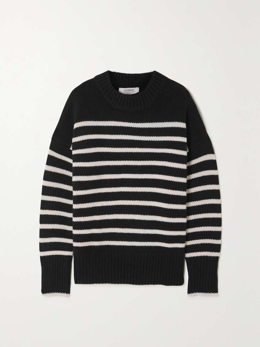 La Ligne Marin Striped Wool And Cashmere-blend Sweater
