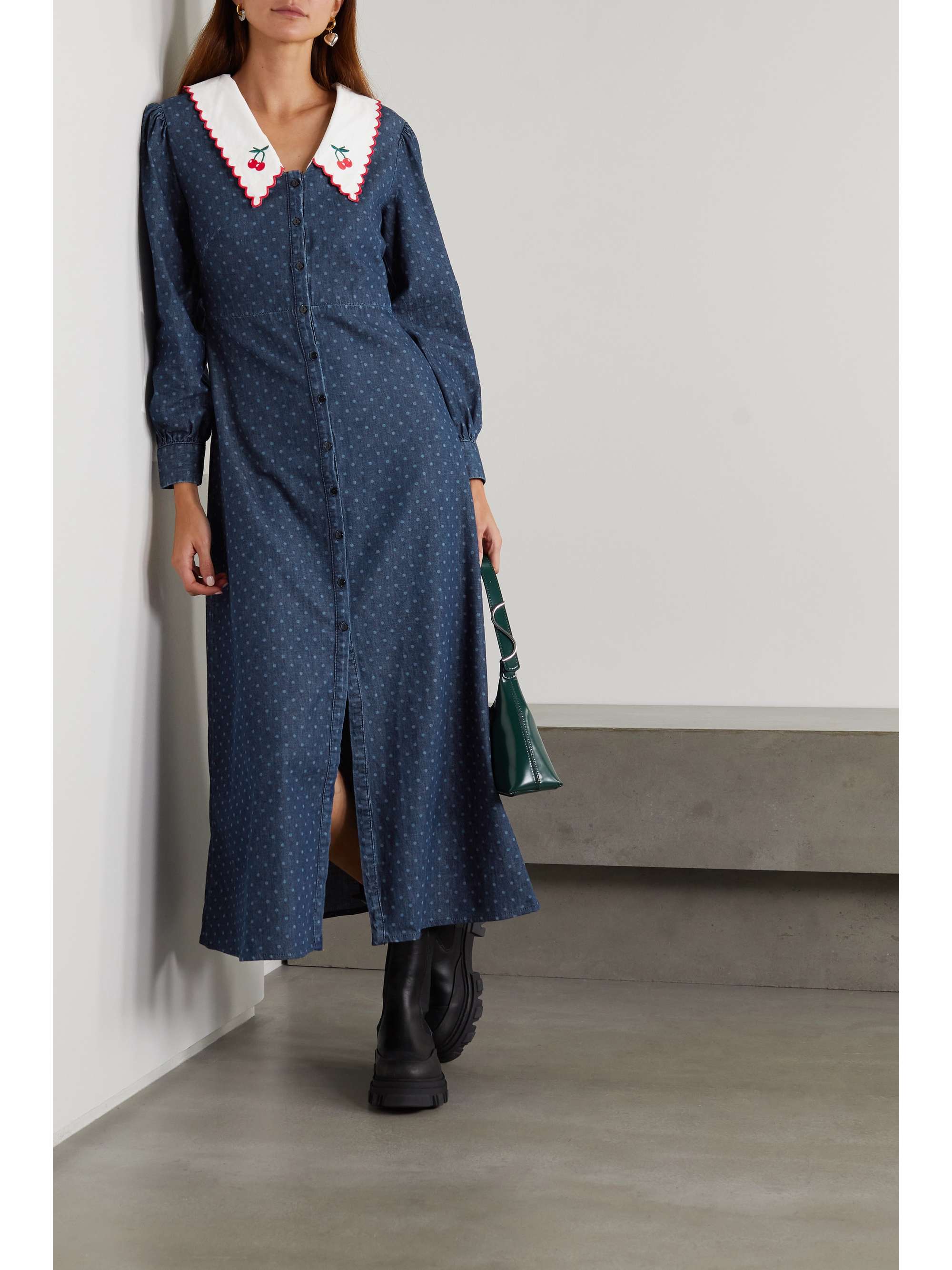 net a porter denim dress