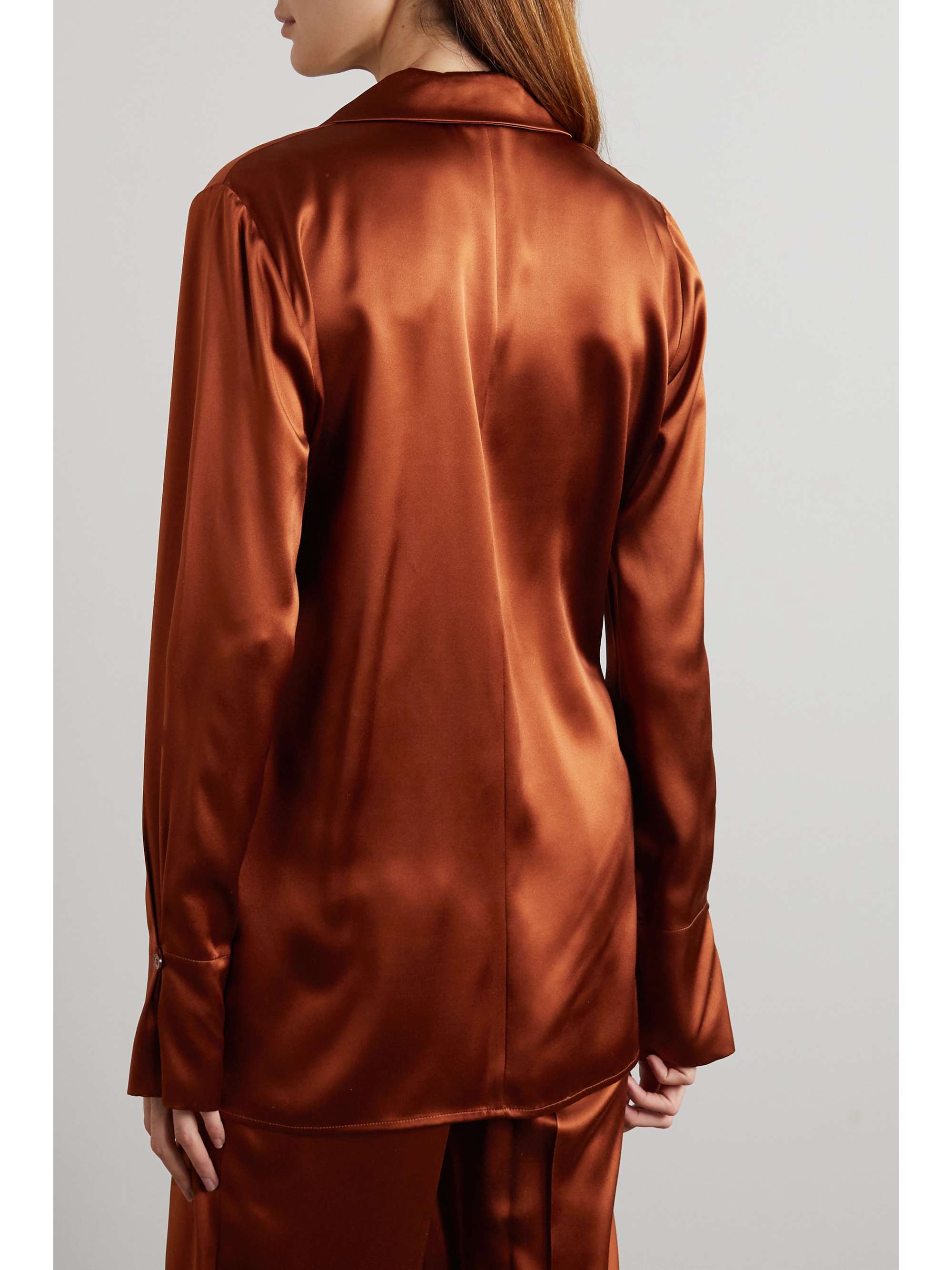 satin wrap jacket