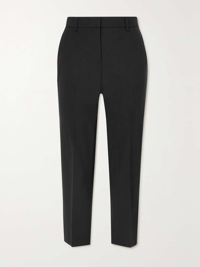 Theory Treeca 2 Cropped Wool-blend Slim-leg Pants