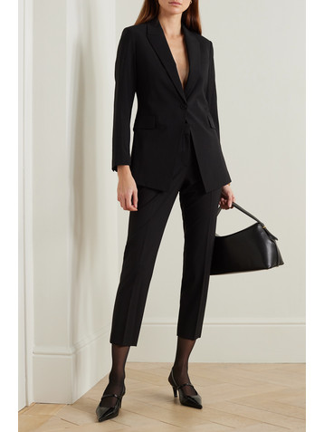 Theory Treeca 2 cropped wool-blend slim-leg pants