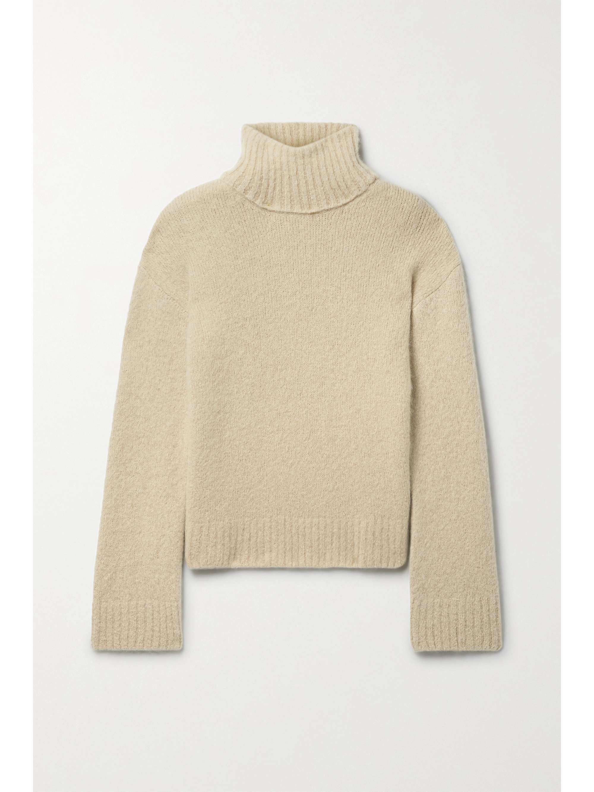alpaca blend turtleneck sweater