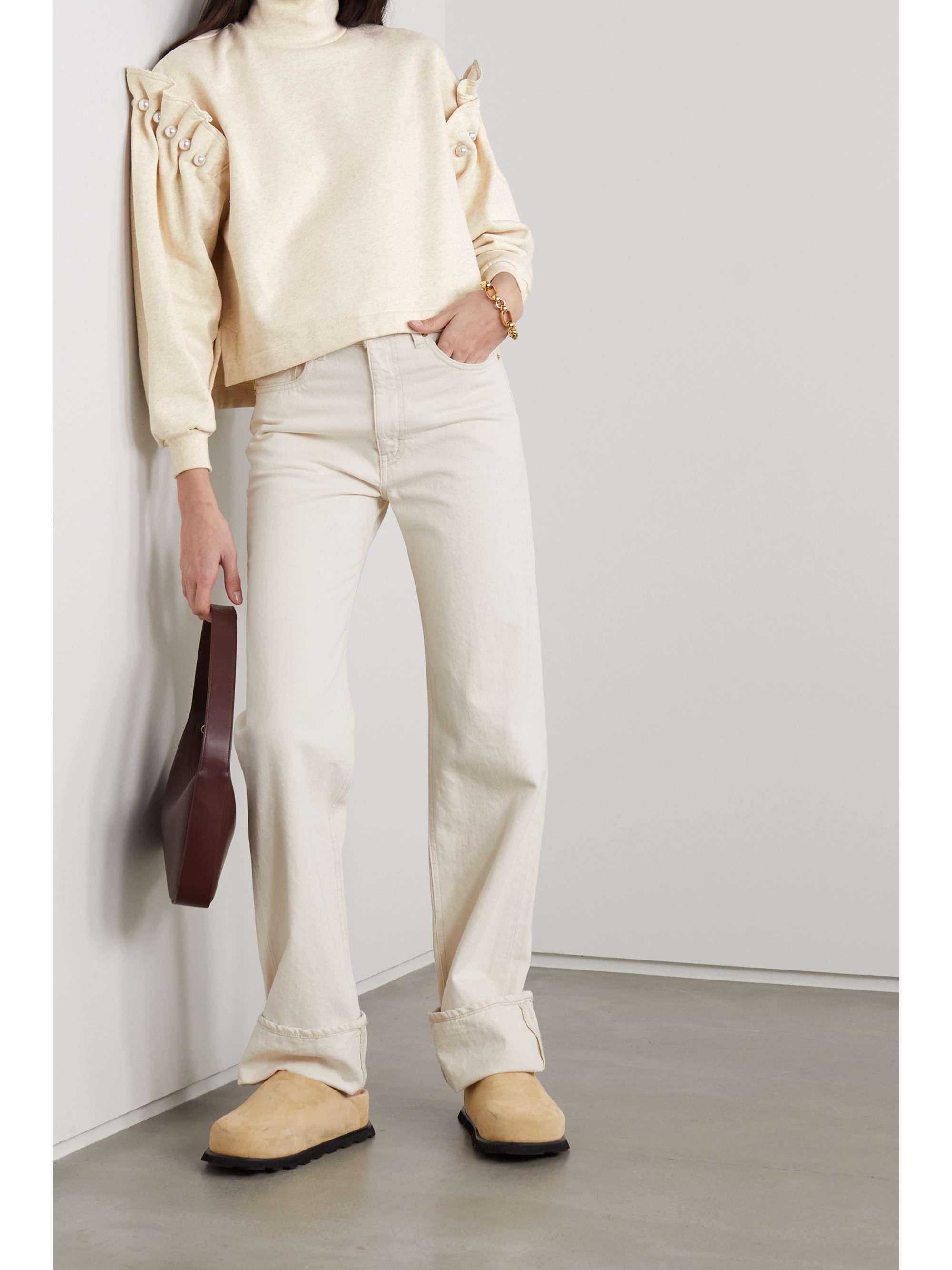 NET SUSTAIN faux pearl-embellished 