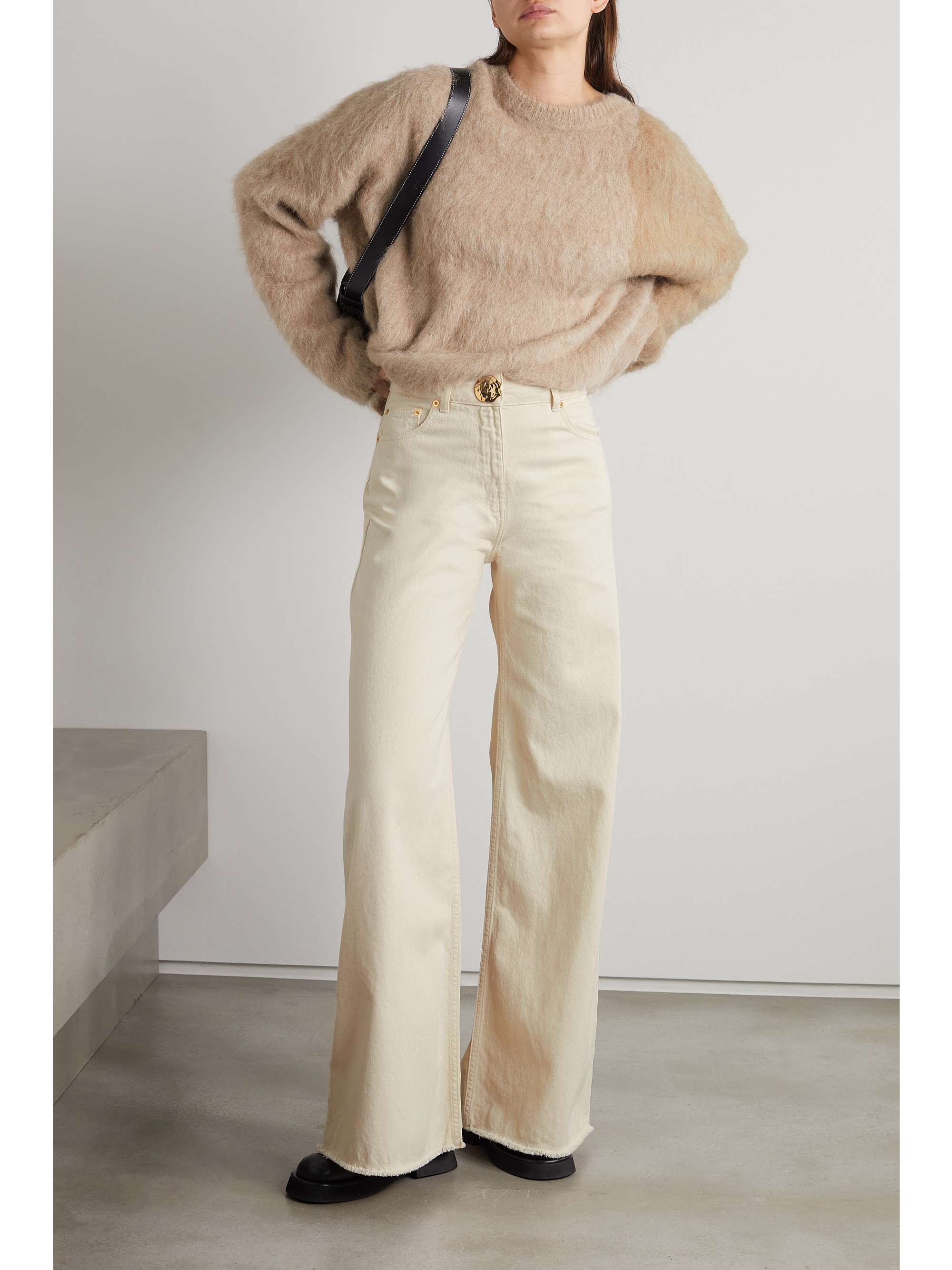 wide-leg organic jeans 