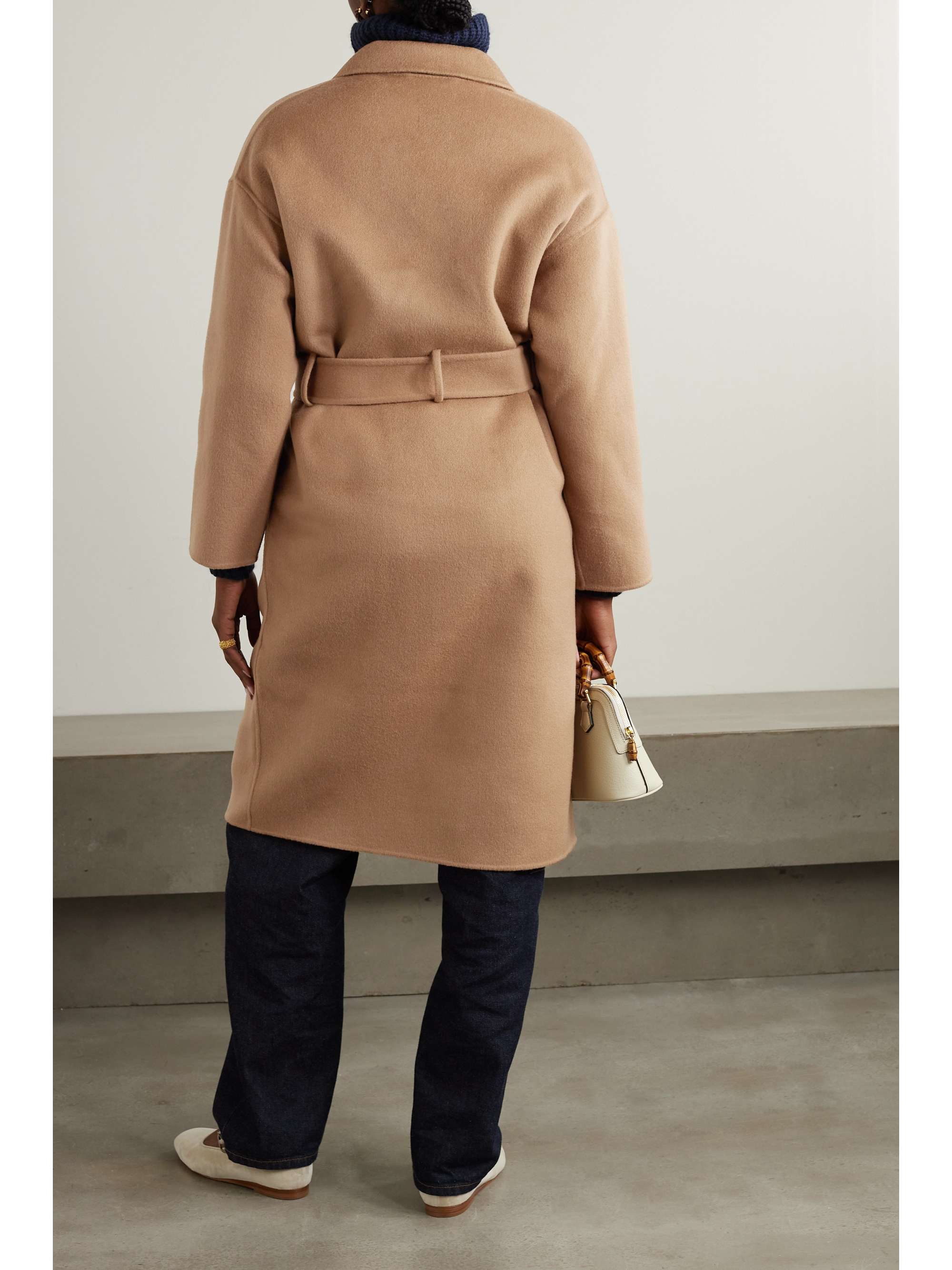 ANINE BING Dylan double-breasted wool and cashmere-blend coat