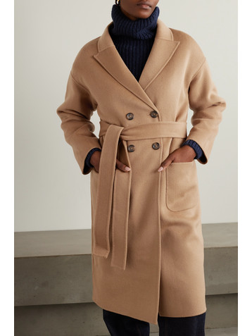 ANINE BING Dylan double-breasted wool and cashmere-blend coat