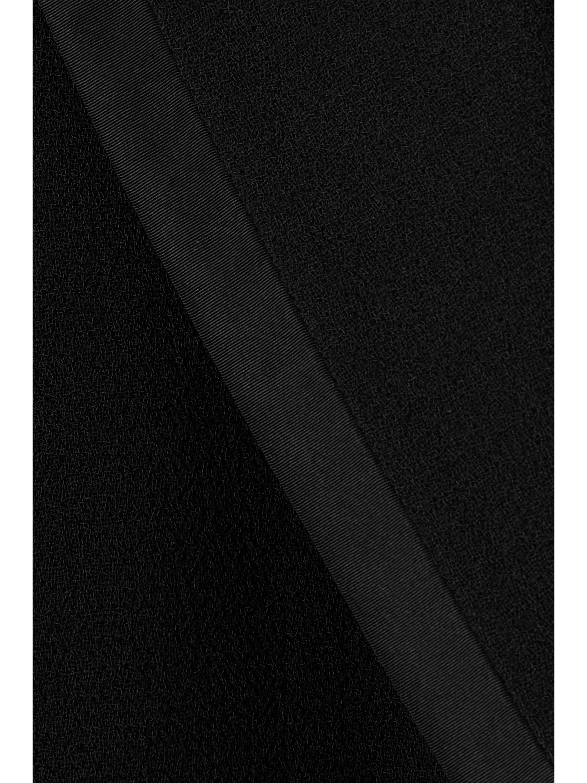 BLAZÉ MILANO Resolute Everyday double-breasted velvet-trimmed wool-crepe blazer
