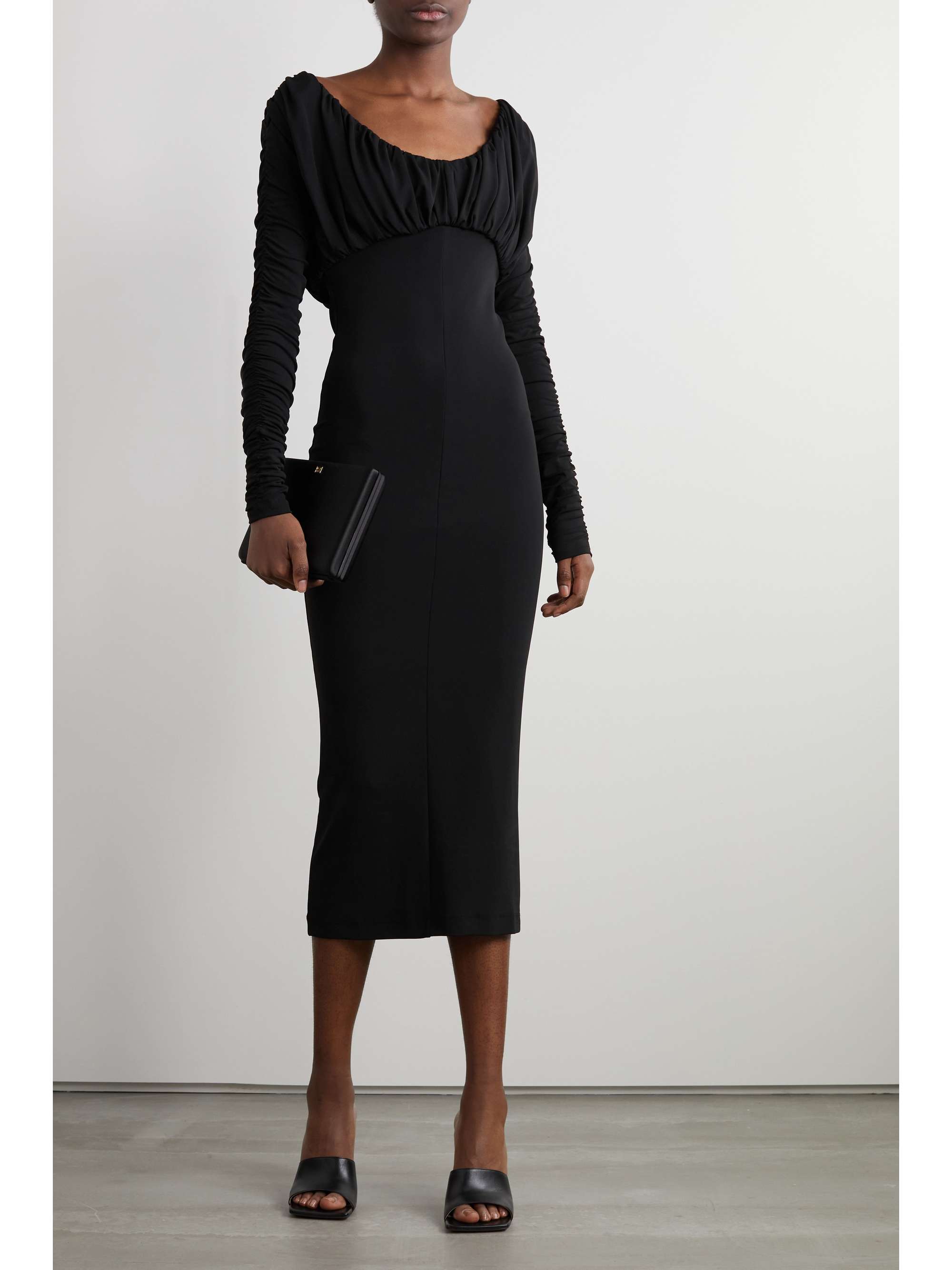 TOVE + NET SUSTAIN Riley ruched stretch-jersey midi dress