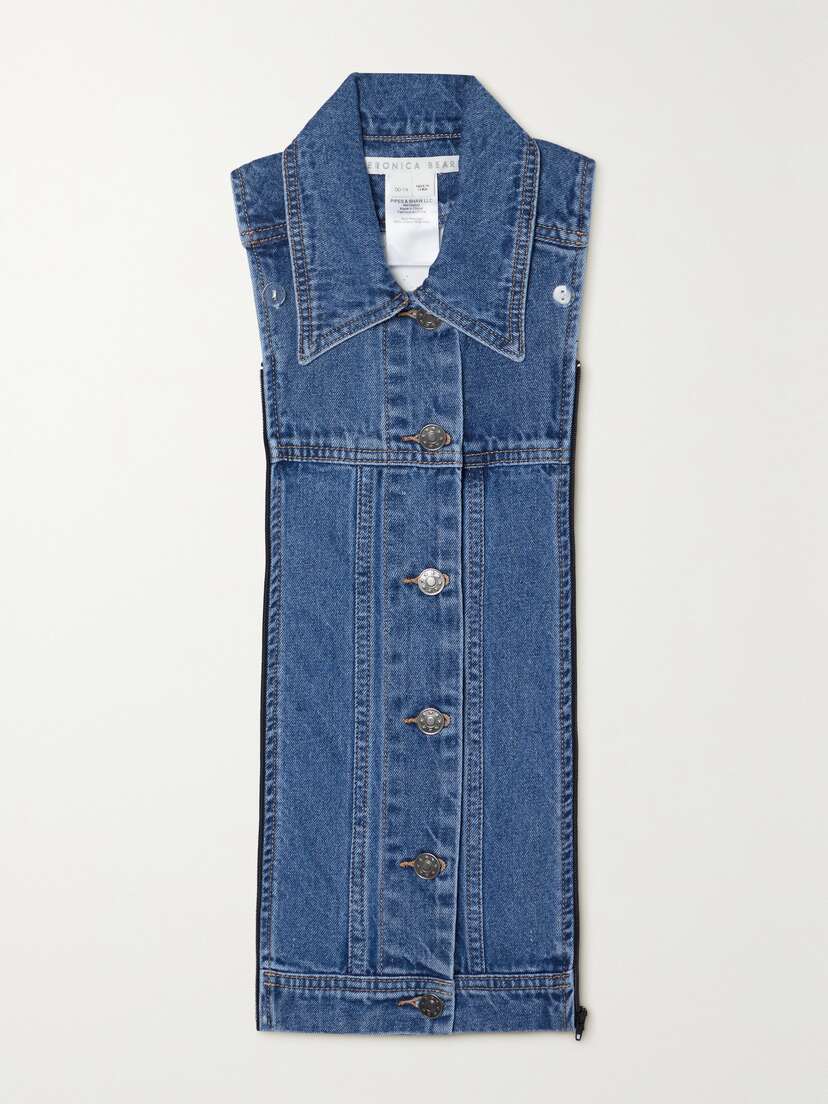 Veronica Beard Slate Denim Dickey