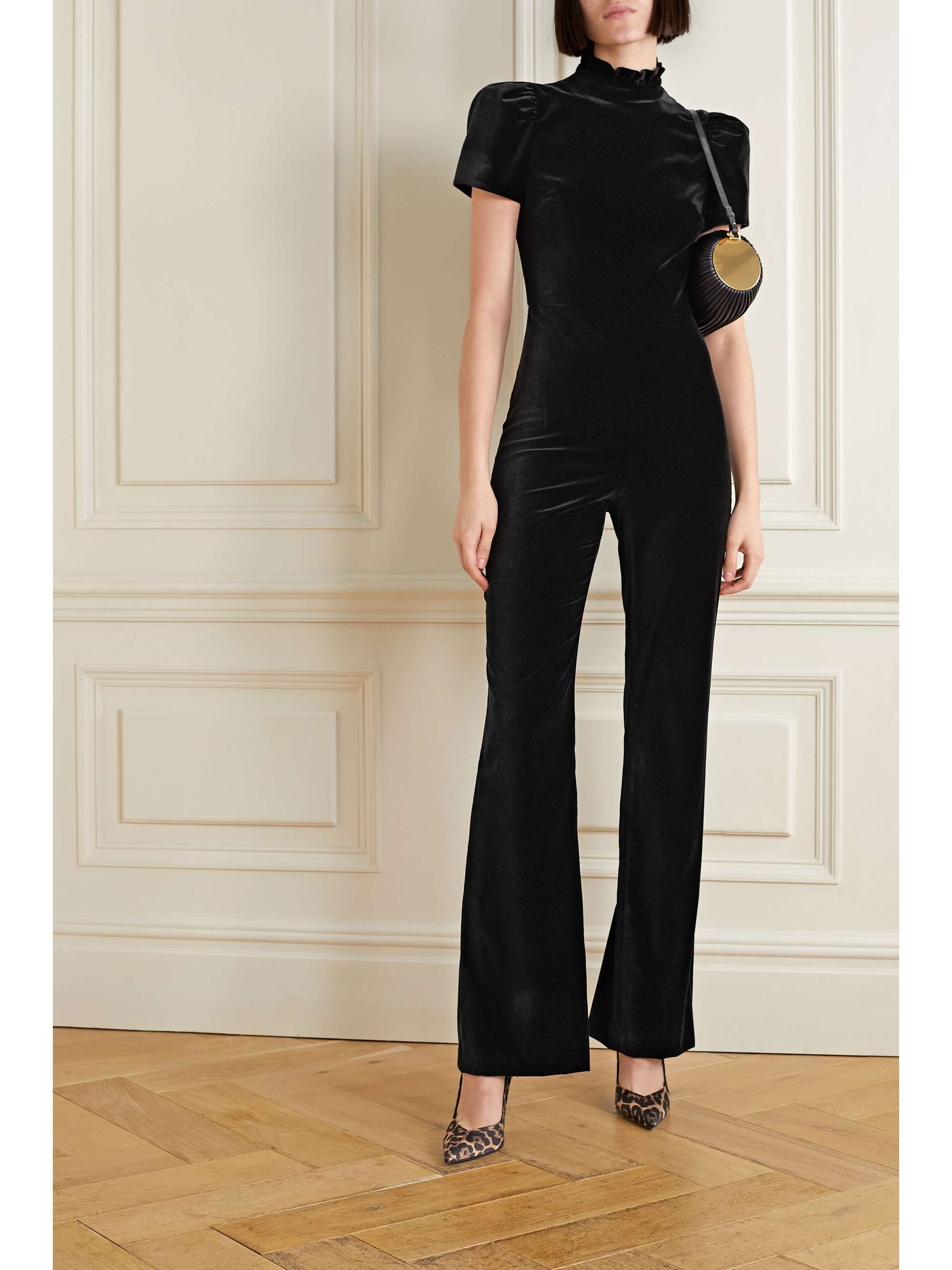 Jorah velvet jumpsuit | ALICE + OLIVIA 