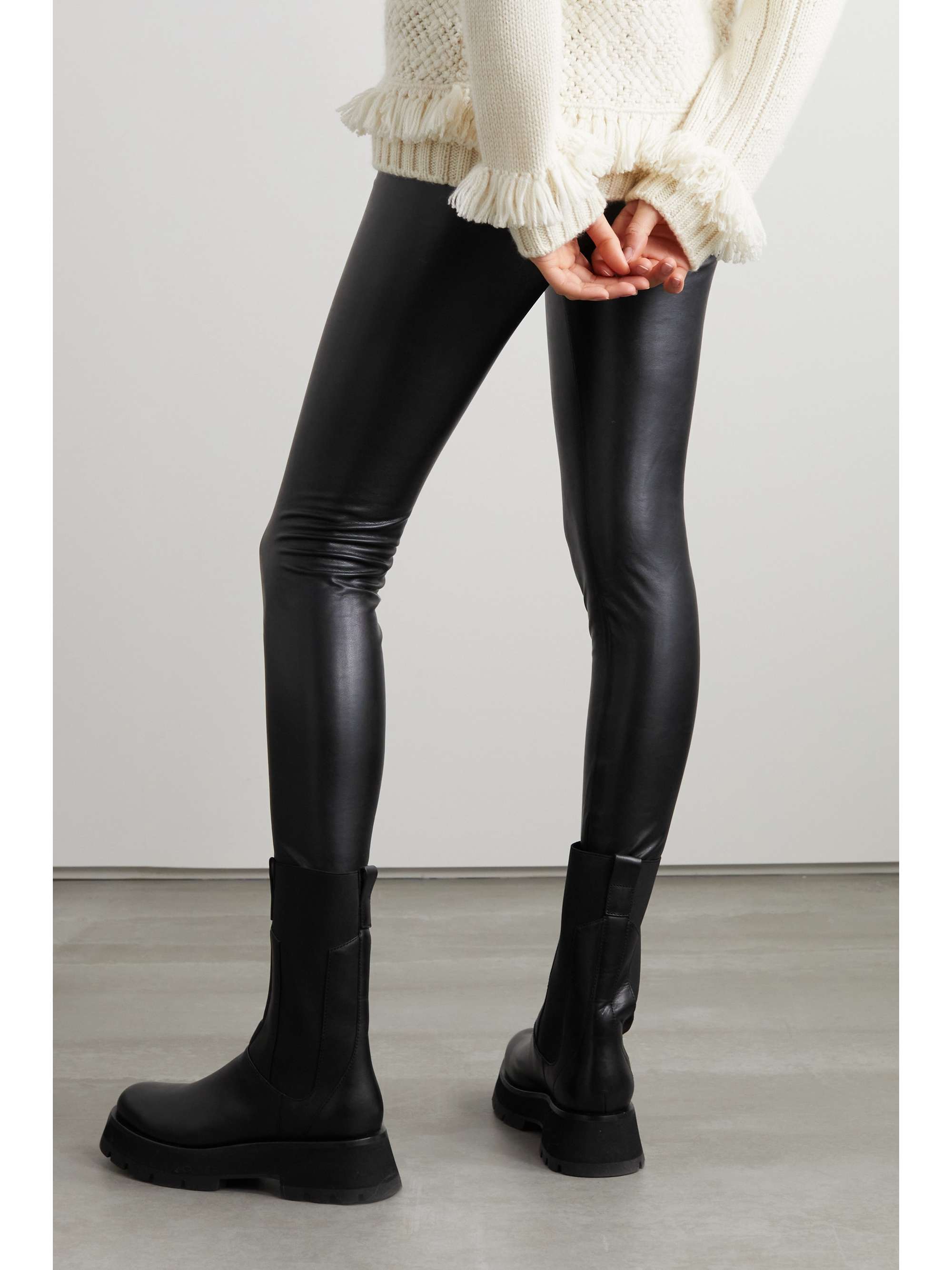Black Faux leather leggings | MICHAEL 