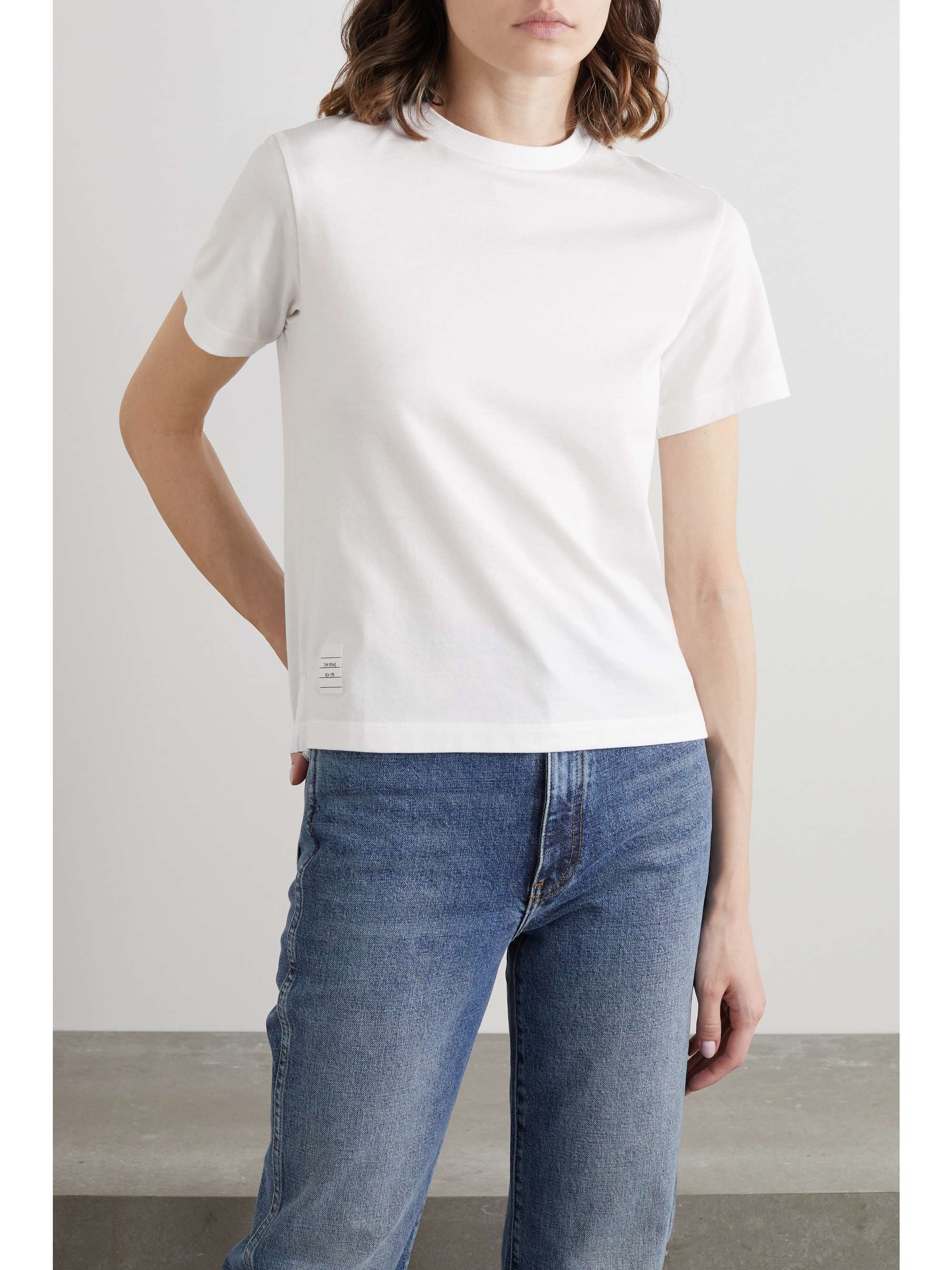 THOM BROWNE Cotton-jersey T-shirt