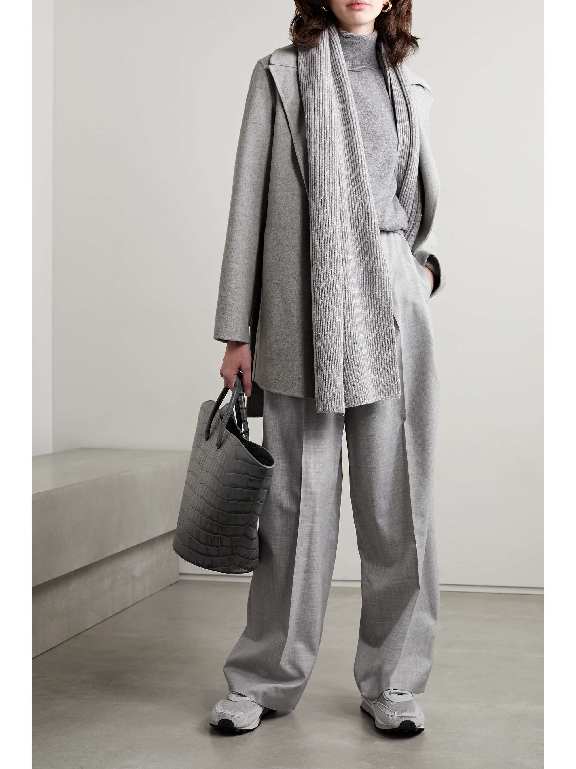 THEORY Belted wool and cashmere-blend jacket | NET-A-PORTER