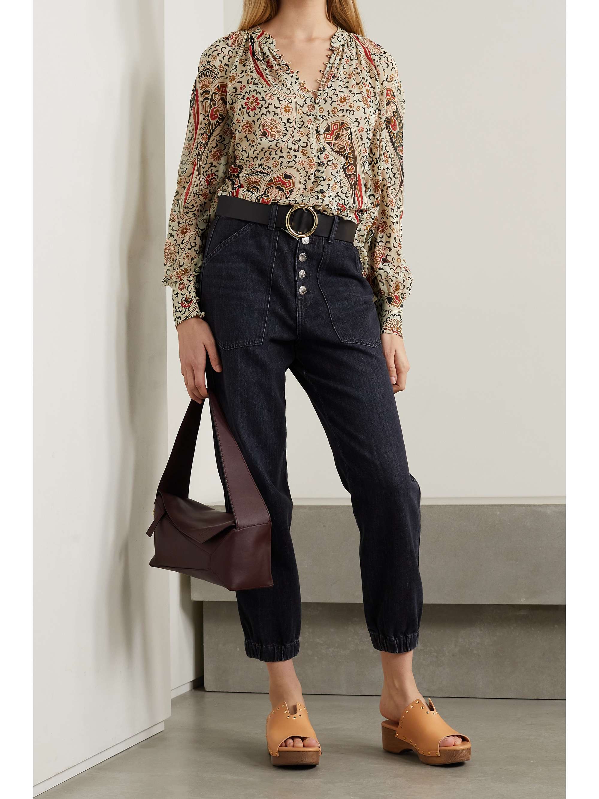 VERONICA BEARD Marion printed silk crepe de chine blouse | NET-A-PORTER